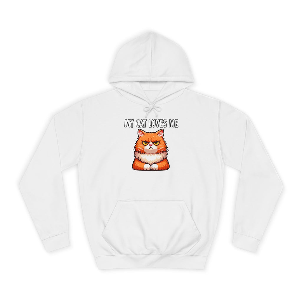 Funny Cat Hoodie, Cozy Pet Lover Sweater, My Cat Loves Me Hoodie, Gift for Cat Owners, Unisex Animal Sweatshirt