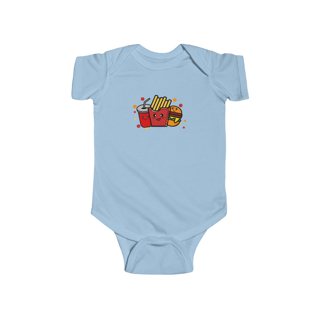 Cute Fast Food Onesie, Baby Romper, Newborn Jumpsuit, Foodie Baby Outfit, Fast Food Lover Gift