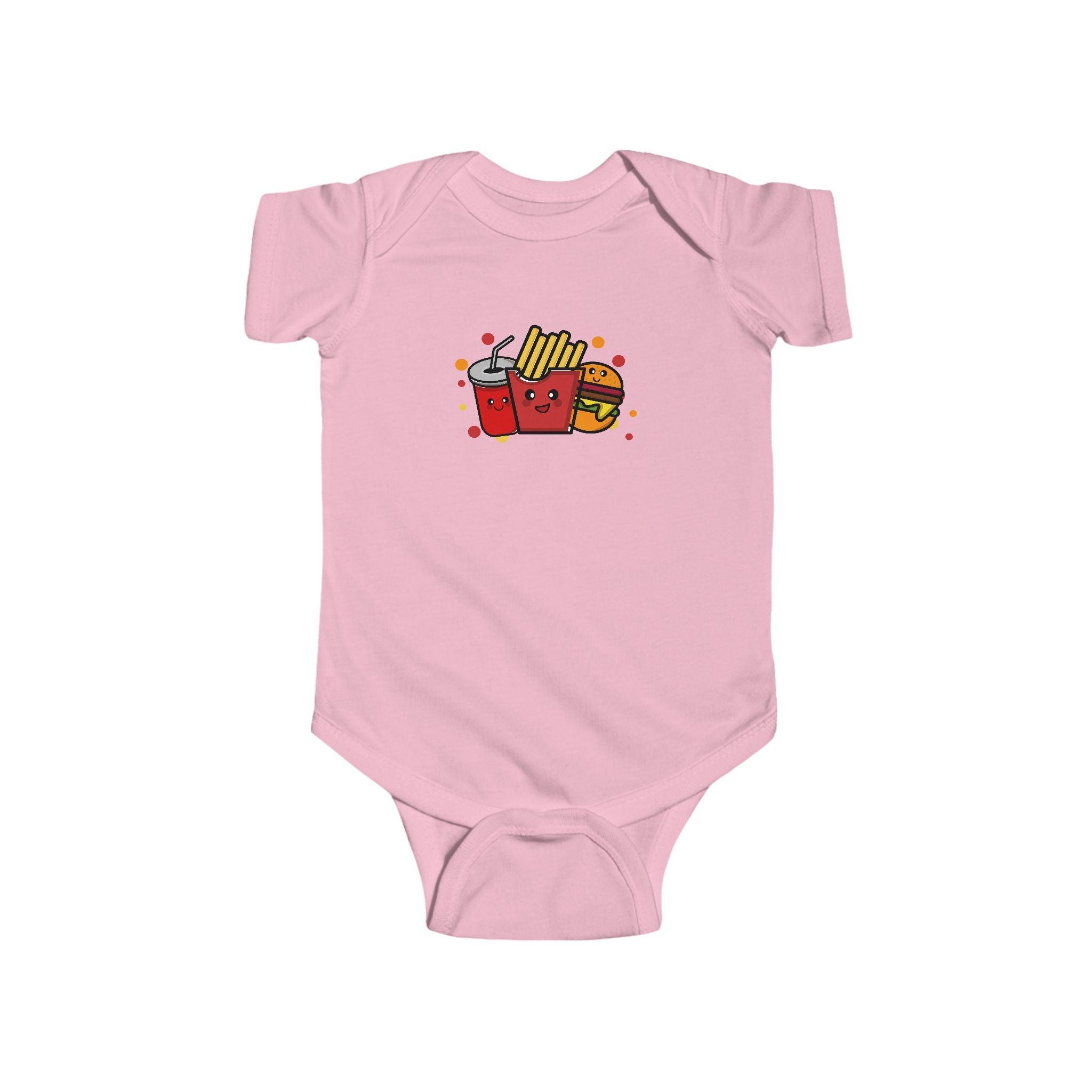 Cute Fast Food Onesie, Baby Romper, Newborn Jumpsuit, Foodie Baby Outfit, Fast Food Lover Gift