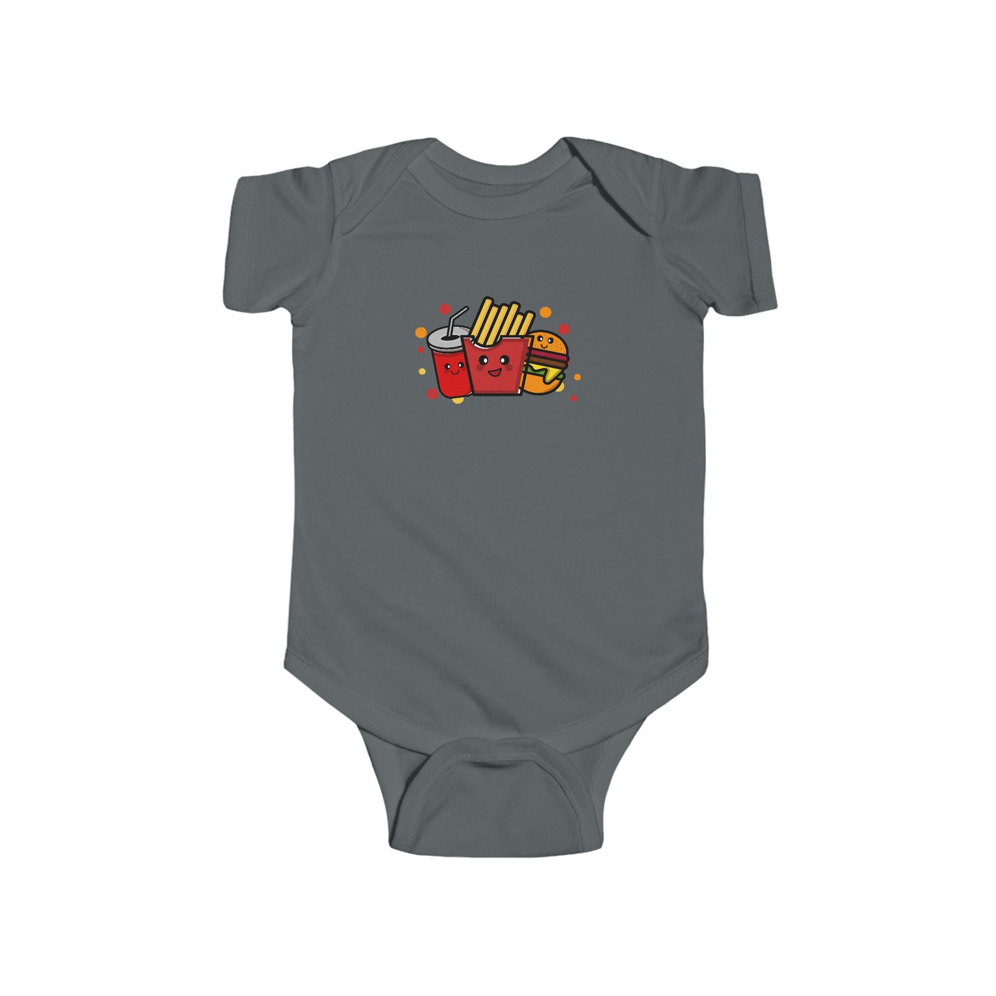 Cute Fast Food Onesie, Baby Romper, Newborn Jumpsuit, Foodie Baby Outfit, Fast Food Lover Gift