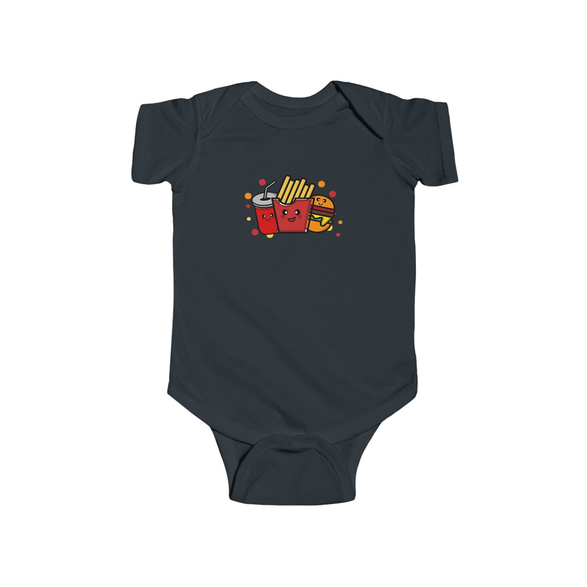 Cute Fast Food Onesie, Baby Romper, Newborn Jumpsuit, Foodie Baby Outfit, Fast Food Lover Gift