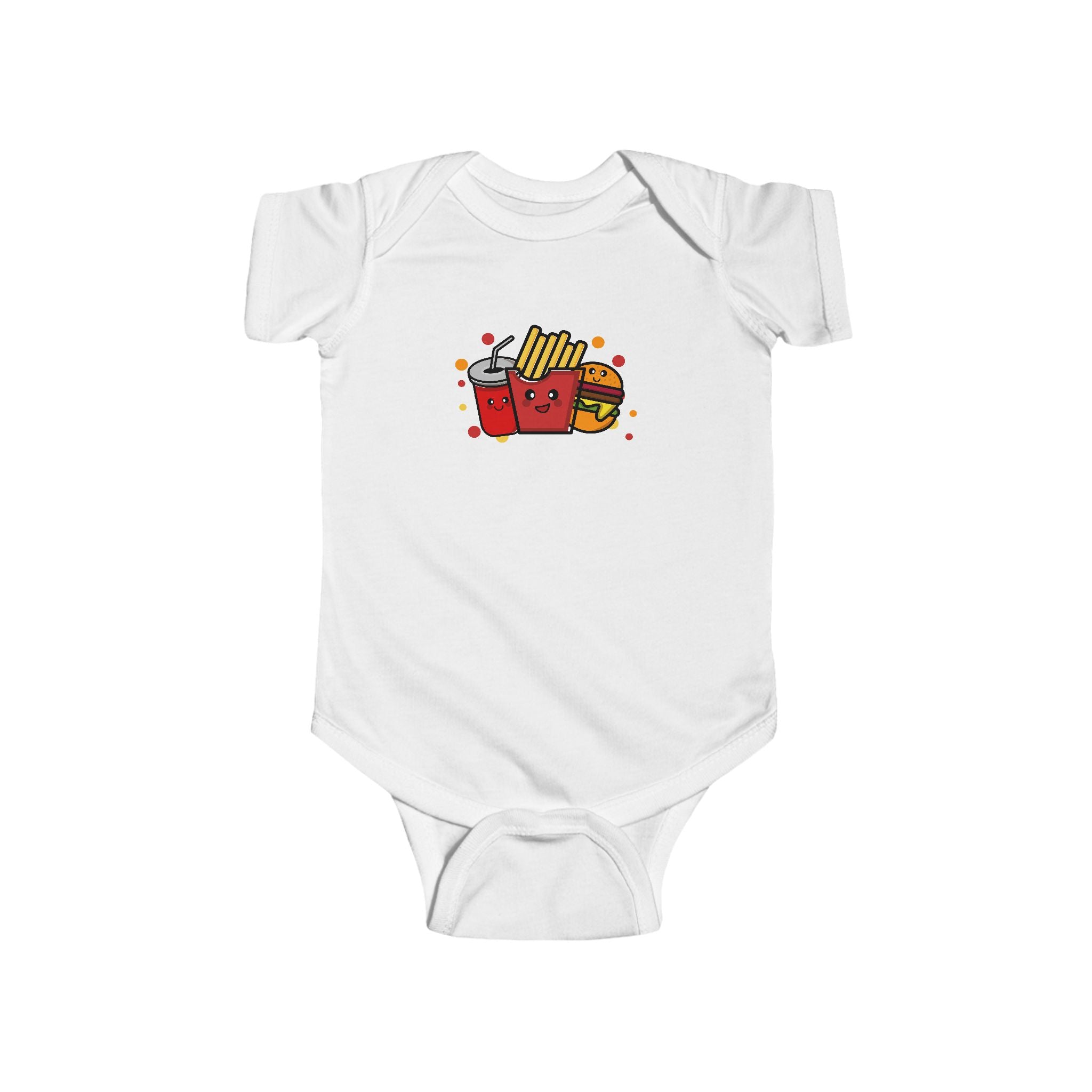 Cute Fast Food Onesie, Baby Romper, Newborn Jumpsuit, Foodie Baby Outfit, Fast Food Lover Gift