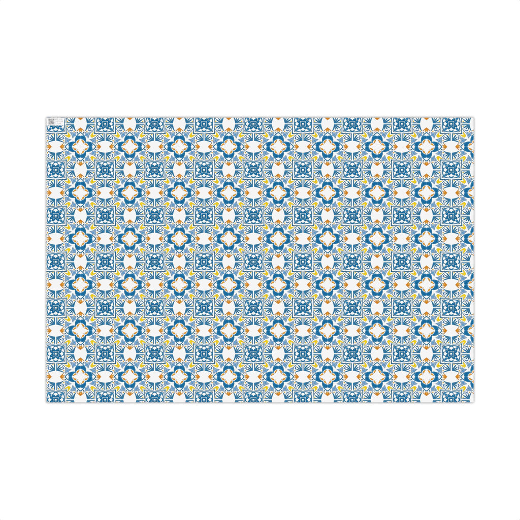 Portuguese Azulejos Gift Wrapping Paper for Special Occasions, Parties, Weddings, and Holidays