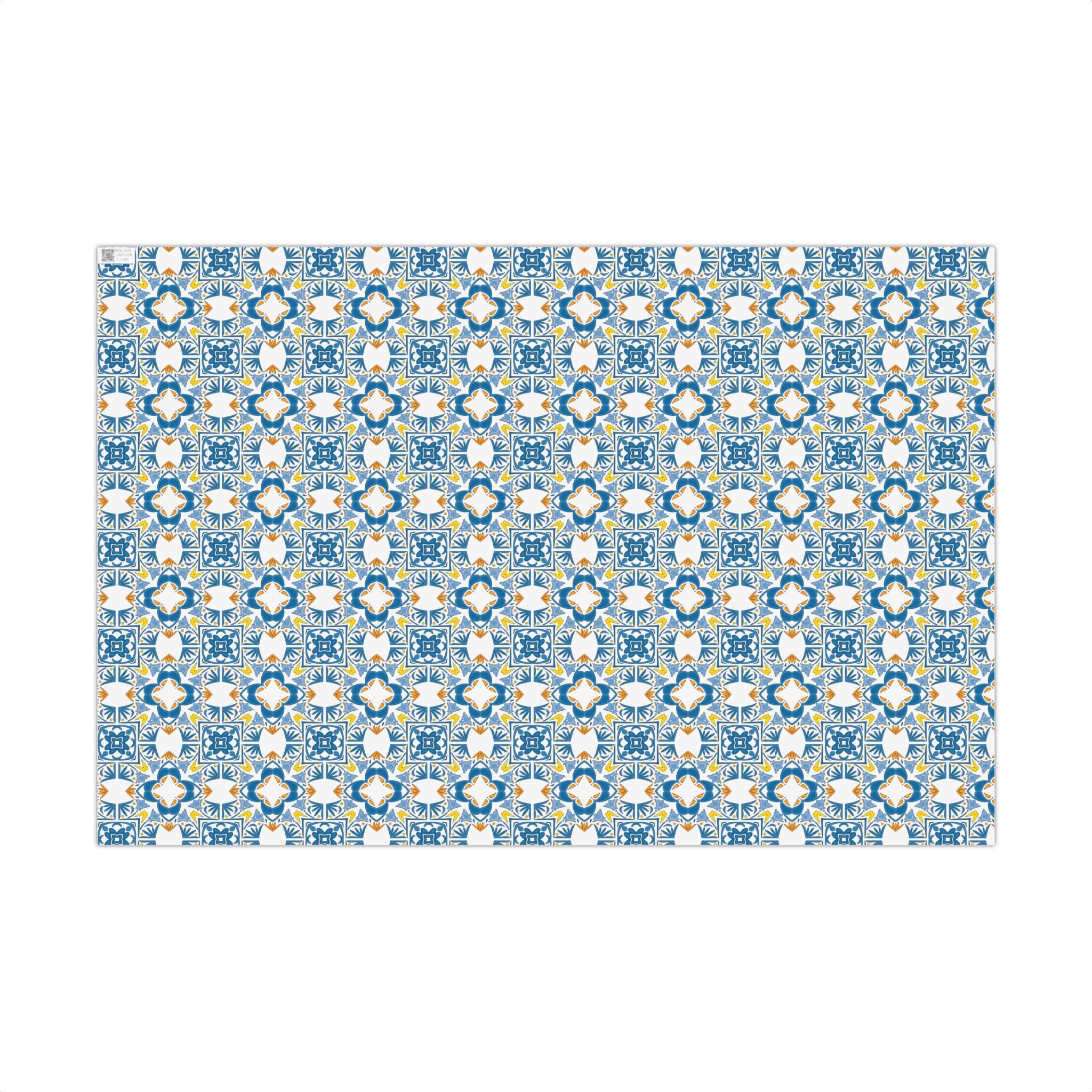 Portuguese Azulejos Gift Wrapping Paper for Special Occasions, Parties, Weddings, and Holidays