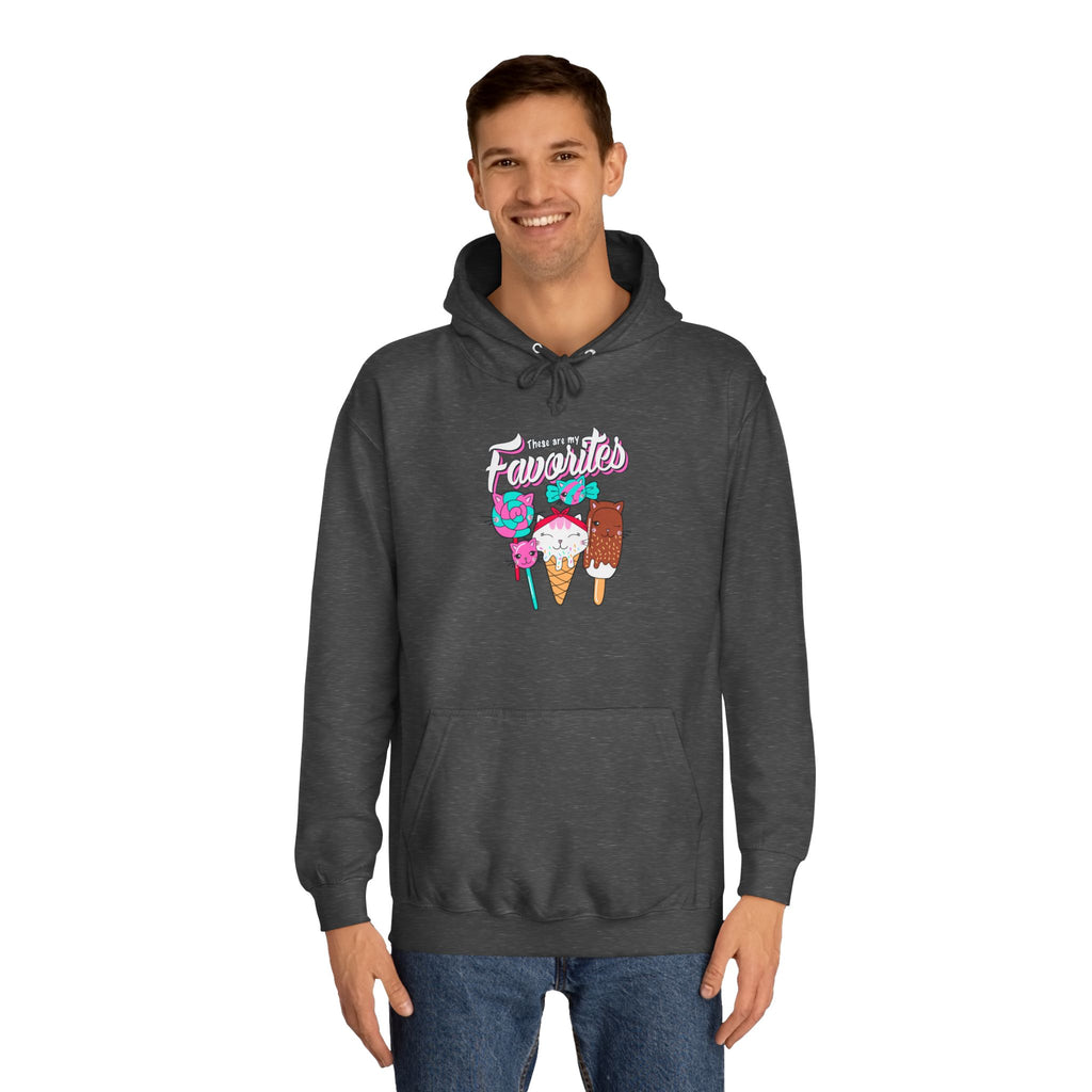 Ice Cream Favorites Unisex Hoodie - Cute Ice Cream Lover Sweatshirt, Ice Cream Gift, Ice Cream Hooded Pullover, Ice Cream Apparel, Ice Cream