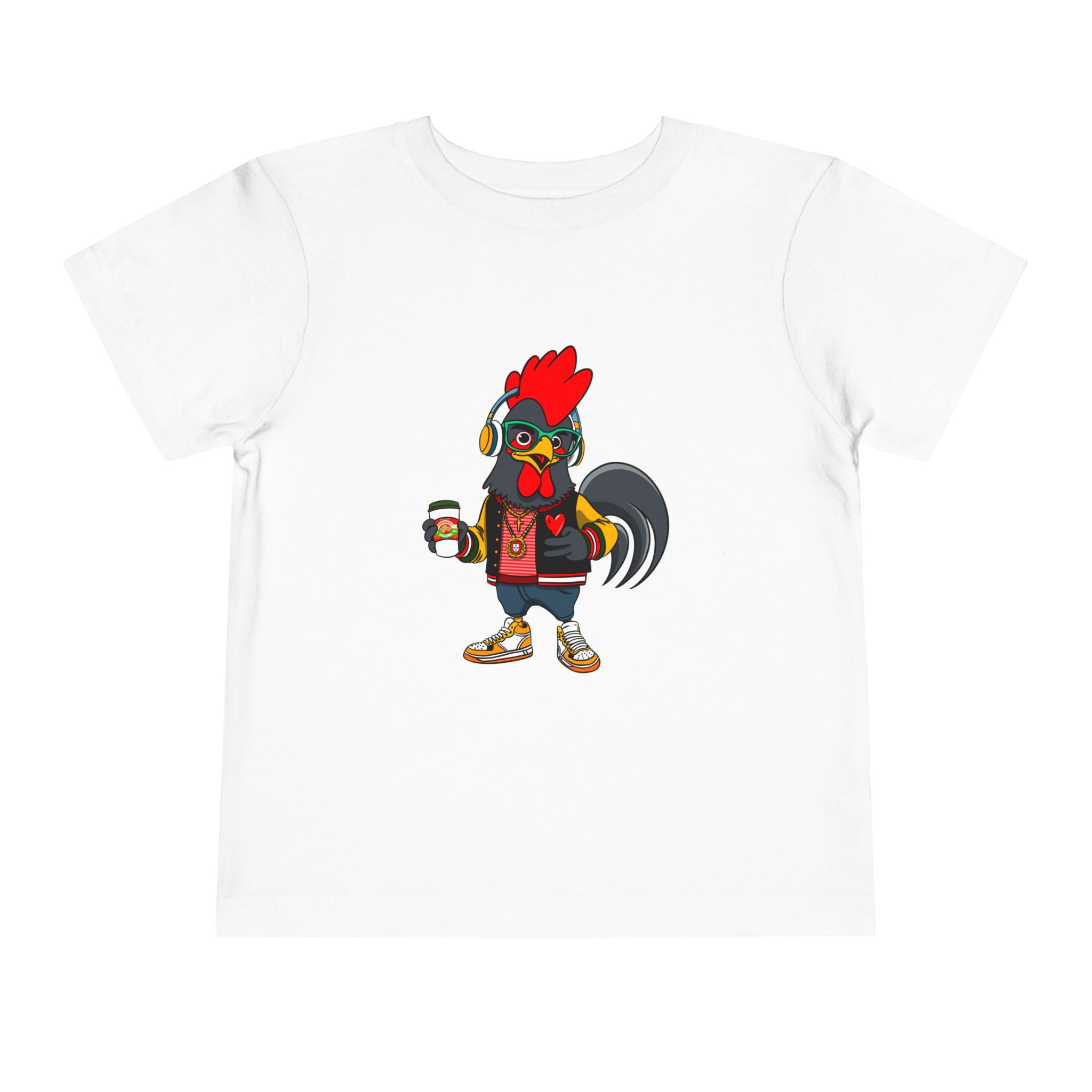 Hipster Rooster Toddler Tee - Fun Animal Design, Cute Kids' Shirt, Playful Gift for Birthdays, Summer Wear, Animal Lover's Apparel