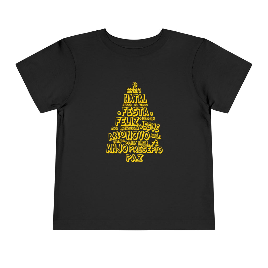 Festive Toddler Short Sleeve Tee – Merry Christmas Design