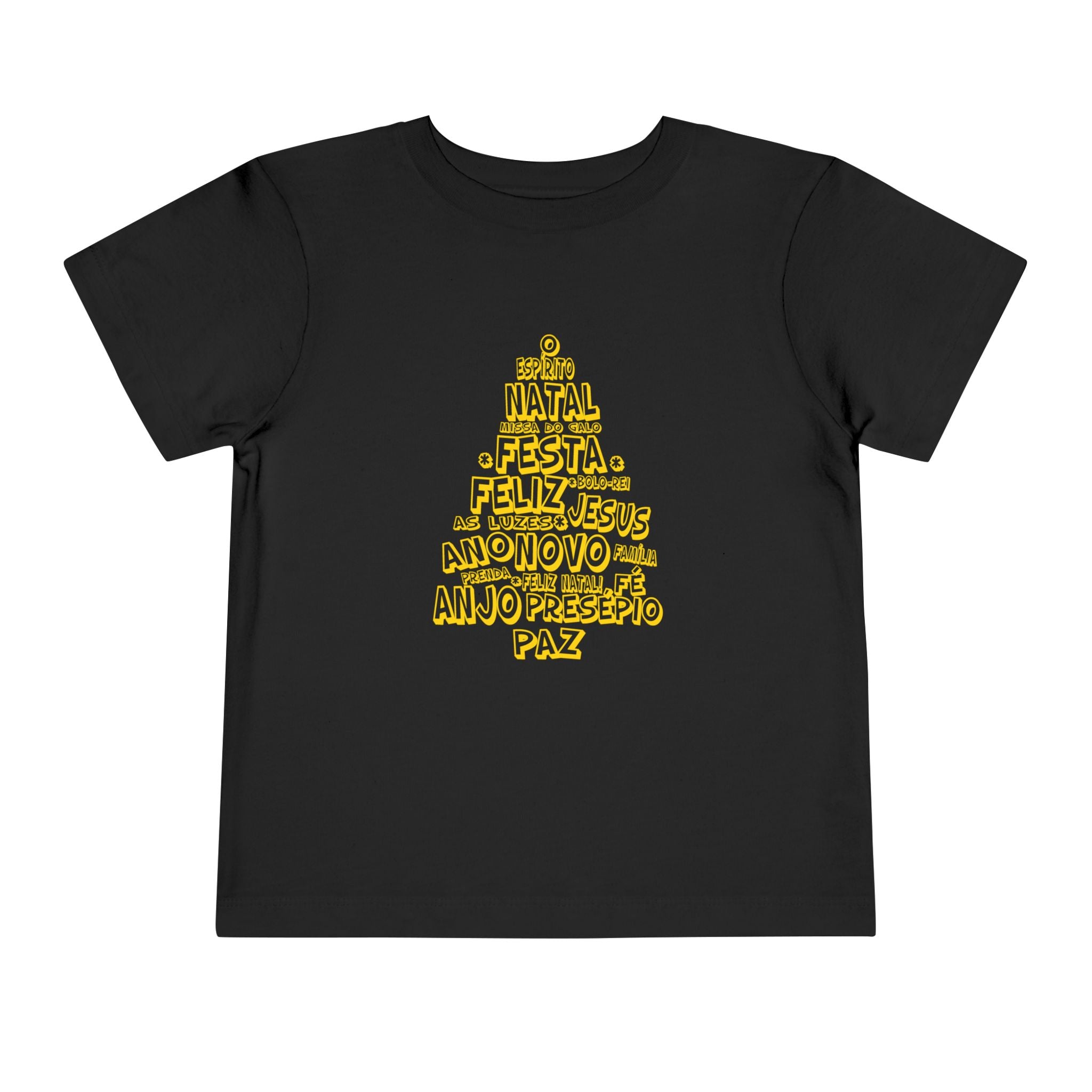 Festive Toddler Short Sleeve Tee – Merry Christmas Design