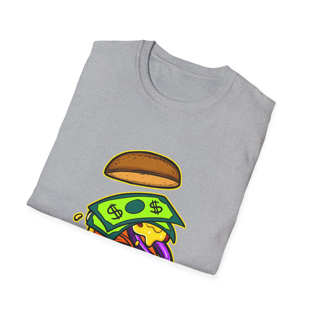 Money Burger Unisex T-Shirt, Funny Foodie Shirt, Perfect for Food Lovers, Gift for Burger Enthusiasts, Casual Weekend Tee, Streetwear