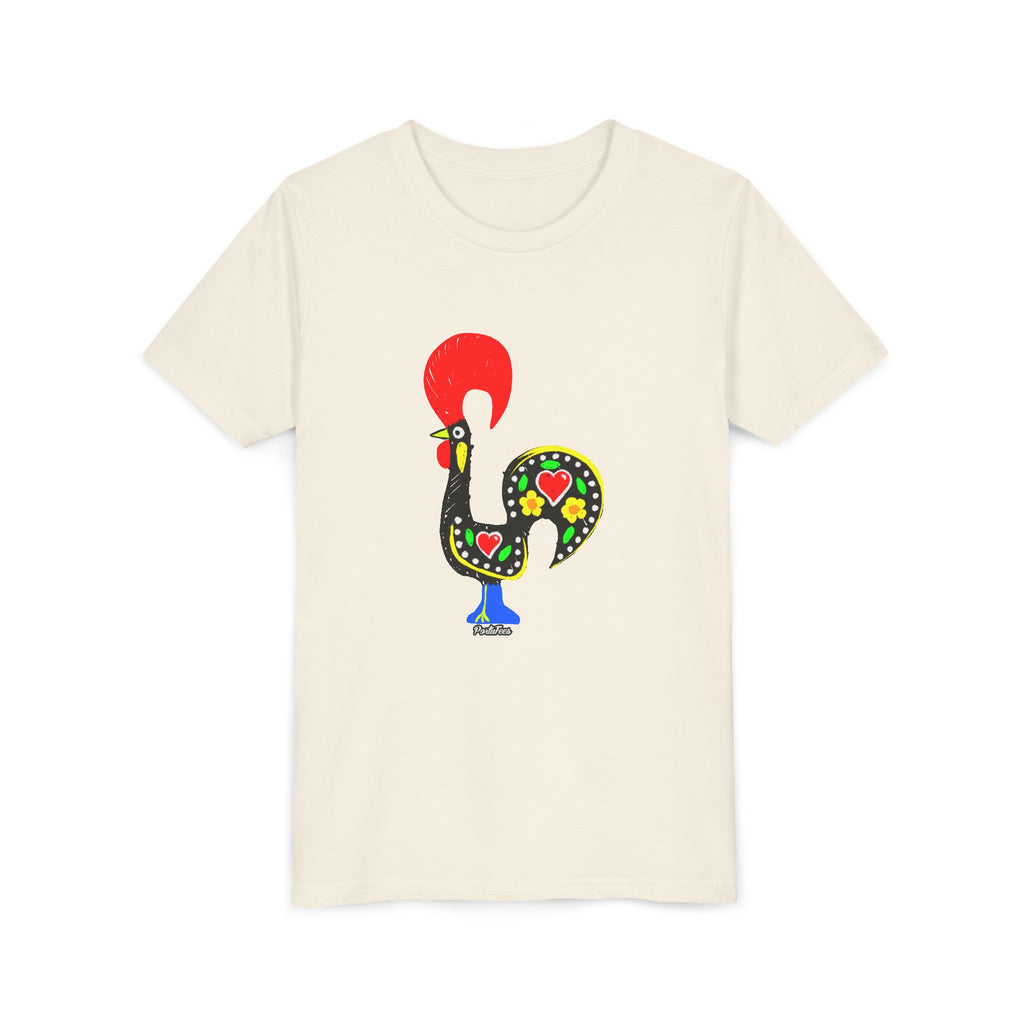 Colorful Rooster Youth Tee - Fun & Playful Shirt for Kids