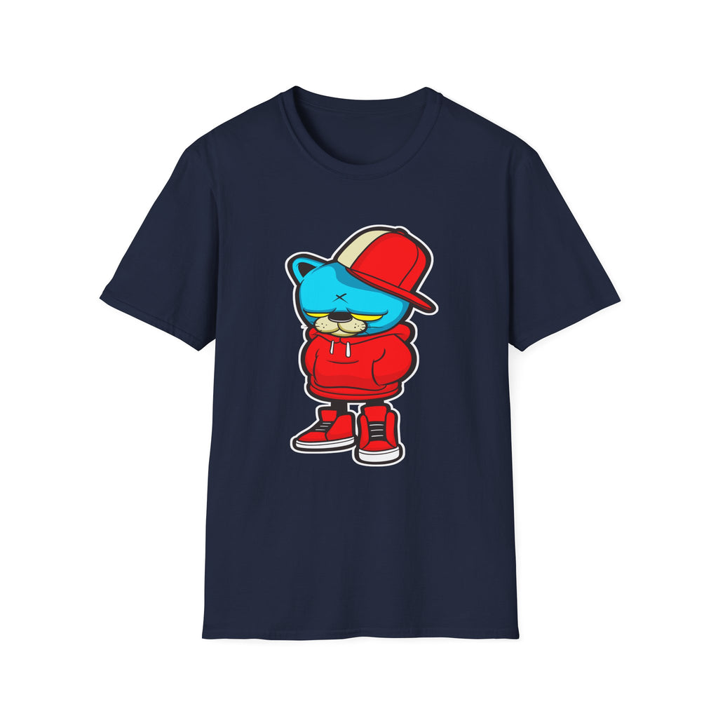 Streetwear Cartoon Character T-Shirt, Cool Casual Tee, Unisex Graphic Top, Urban Style Shirt, Trendy Gift for Teens