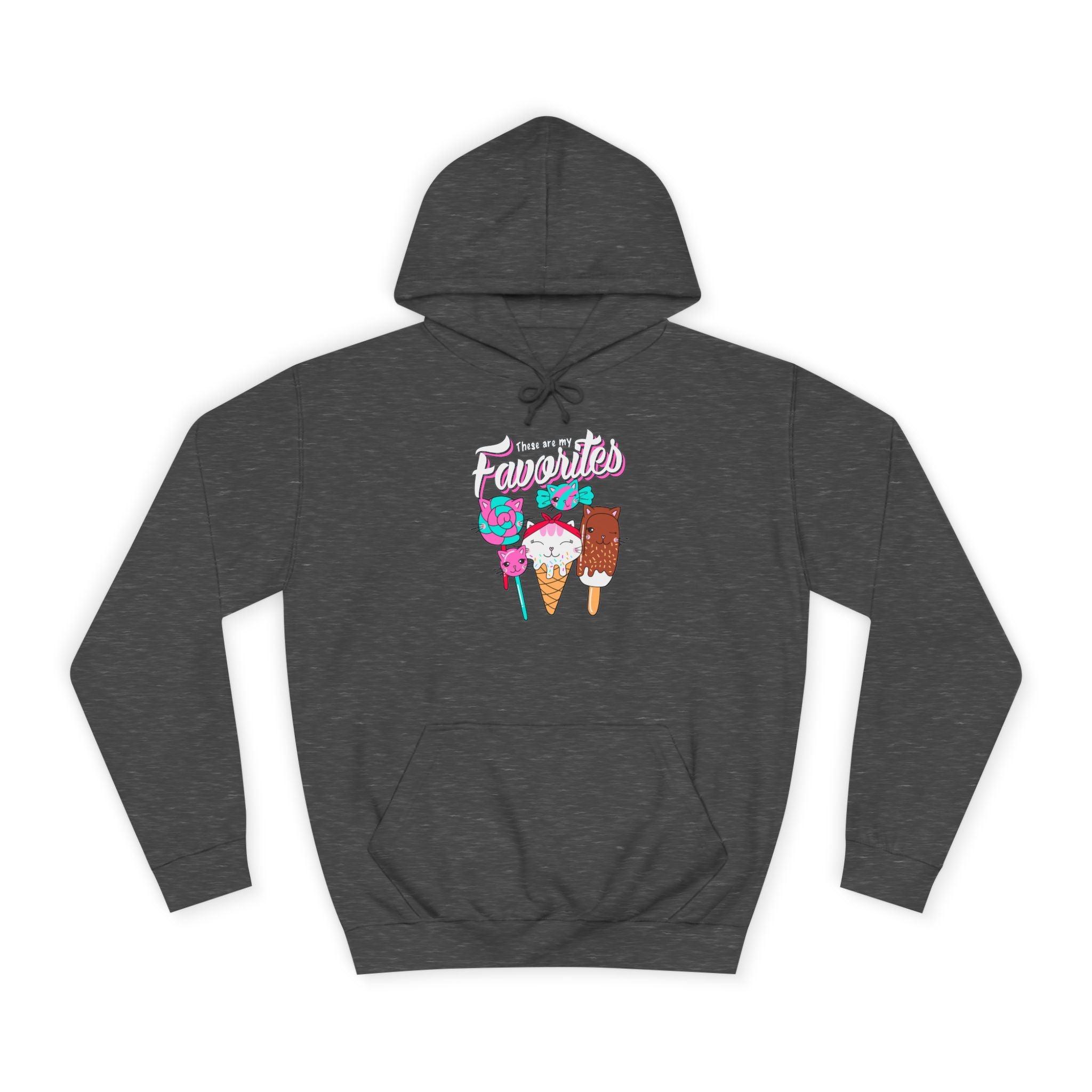 Ice Cream Favorites Unisex Hoodie - Cute Ice Cream Lover Sweatshirt, Ice Cream Gift, Ice Cream Hooded Pullover, Ice Cream Apparel, Ice Cream