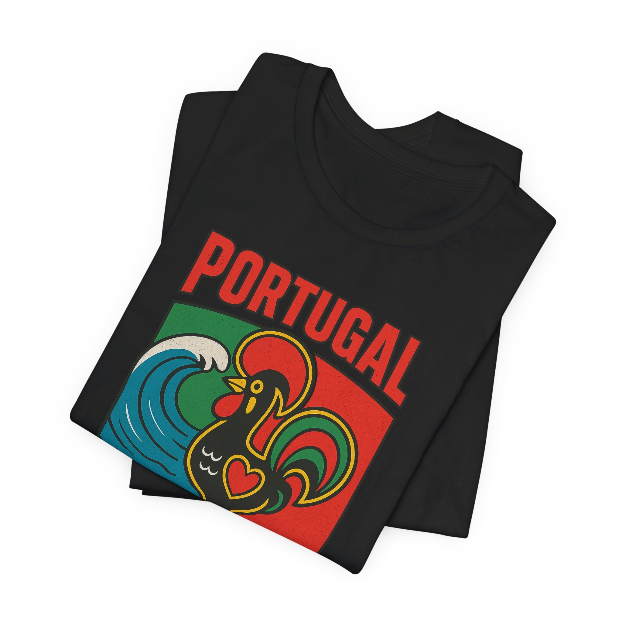 Portugal Rooster Graphic Tee — Vintage Galo de Barcelos Portugal T-Shirt