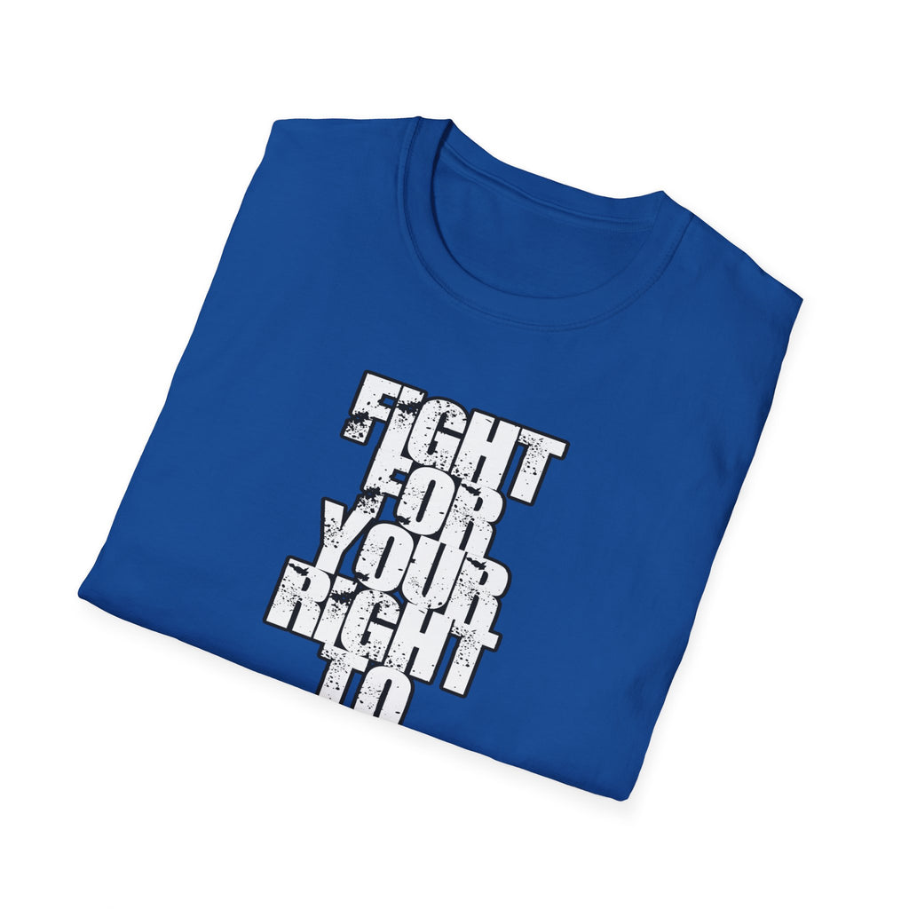 Fight for Your Right to Party T-Shirt, Unisex Graphic Tee, Casual Softstyle Shirt, Music Festival Wear, Gift for Party Lovers