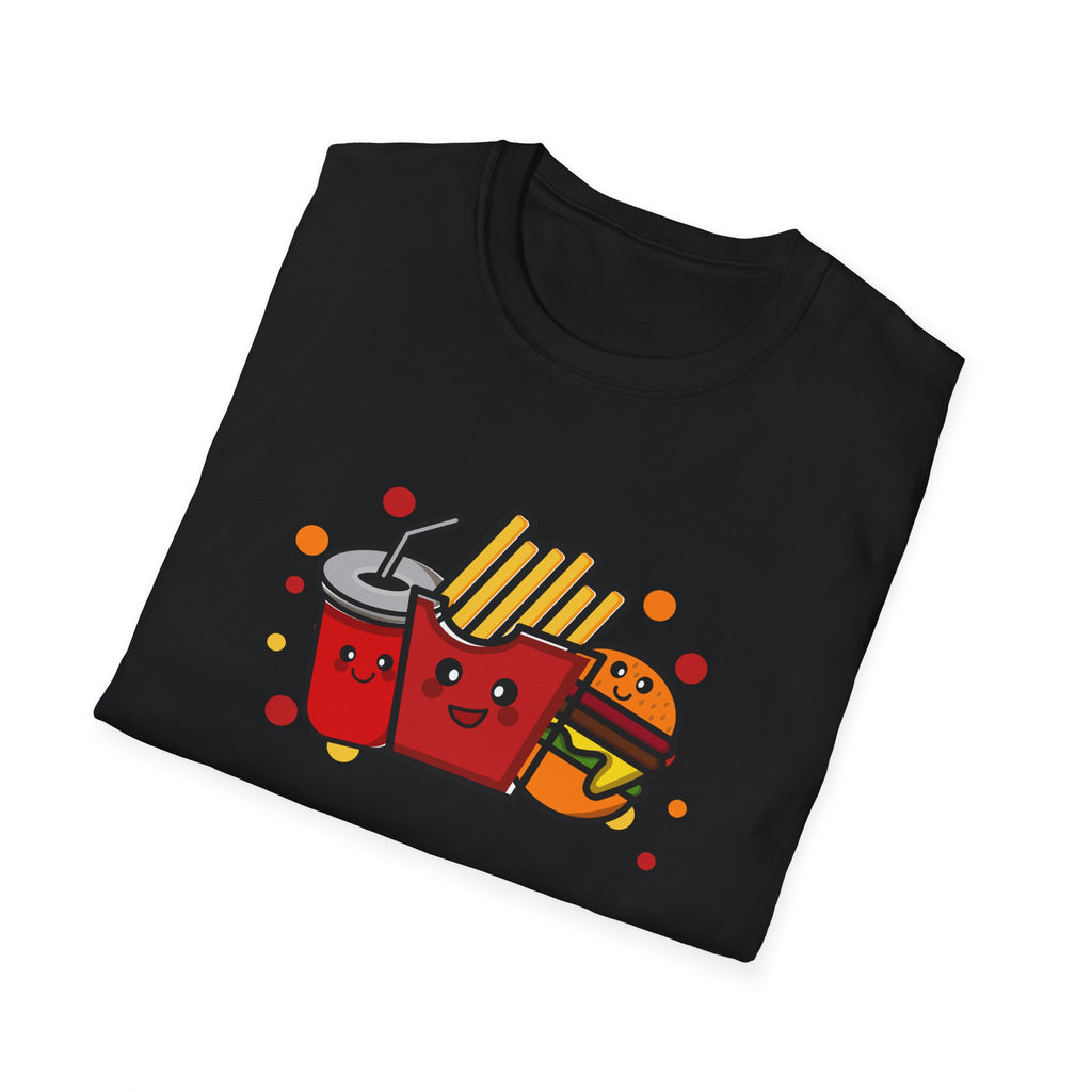 Cute Fast Food T-Shirt, Fun Foodie Tee, Unisex Graphic Shirt, Burger Fries Top, Casual Summer Wear, Party Outfit