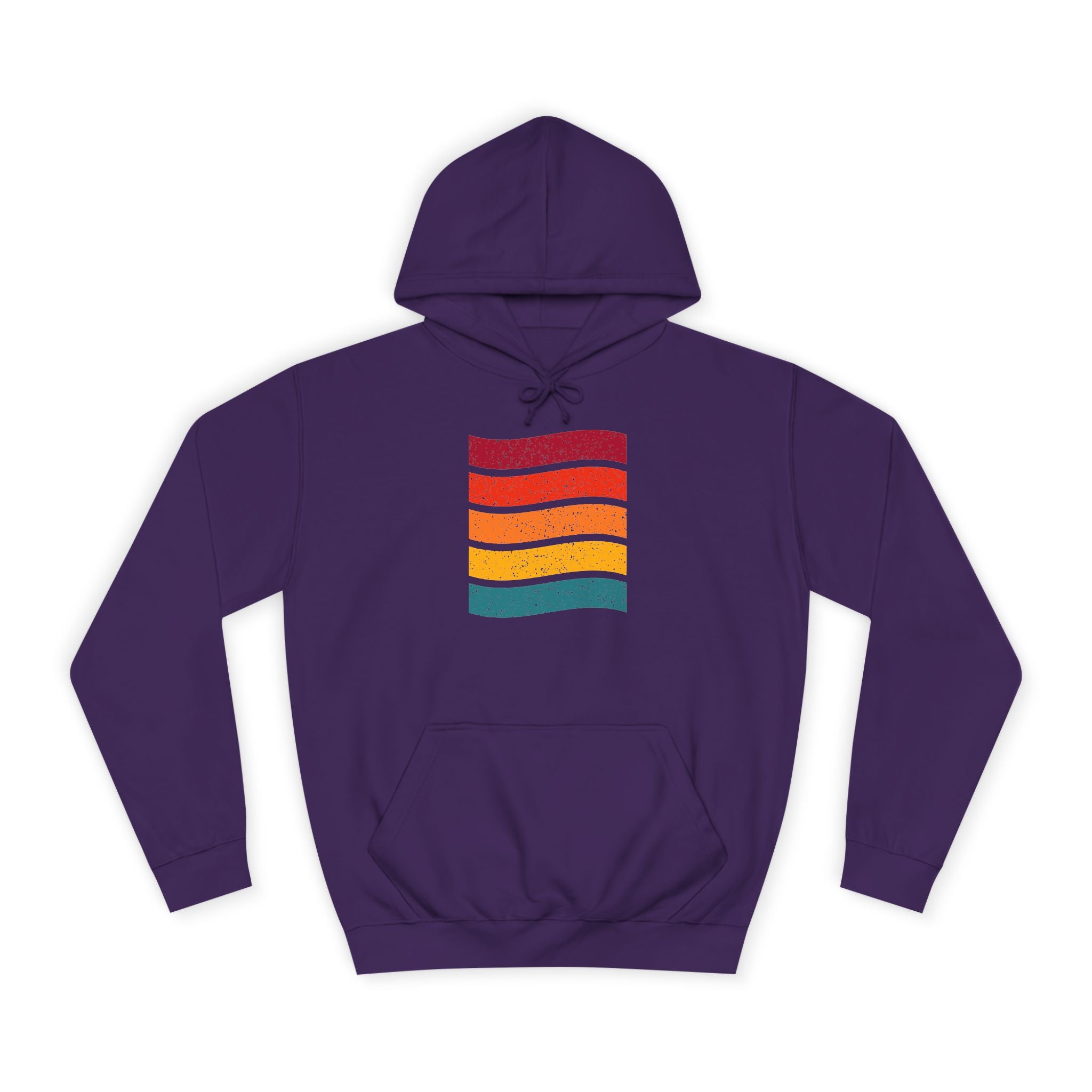 Colorful Stripe Unisex College Hoodie | Cozy Casualwear, Gifts for Students, Fall Fashion, College Events, Lounge Wear