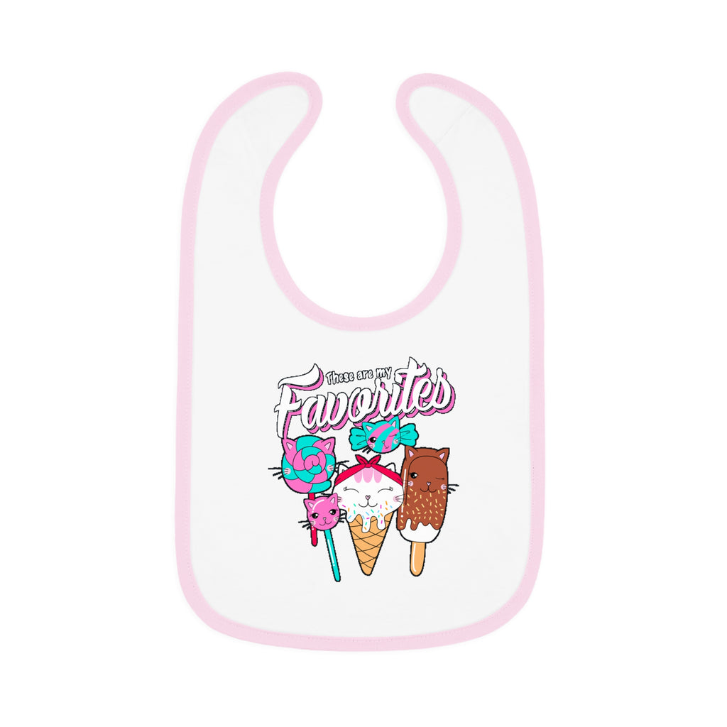 Cute Baby Bib with Ice Cream Design, Fun Bib for Kids, Perfect Baby Shower Gift, Toddler Feeding Bib, Baby Accessories