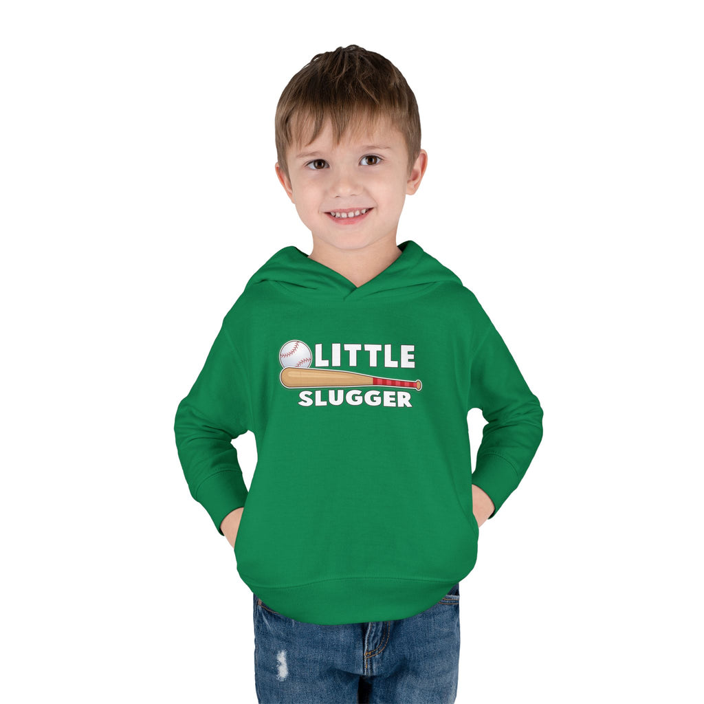 Little Slugger Toddler Fleece Hoodie - Perfect for Gift Giving, Birthdays, Baseball Season, Cozy Comfort, Toddler Apparel