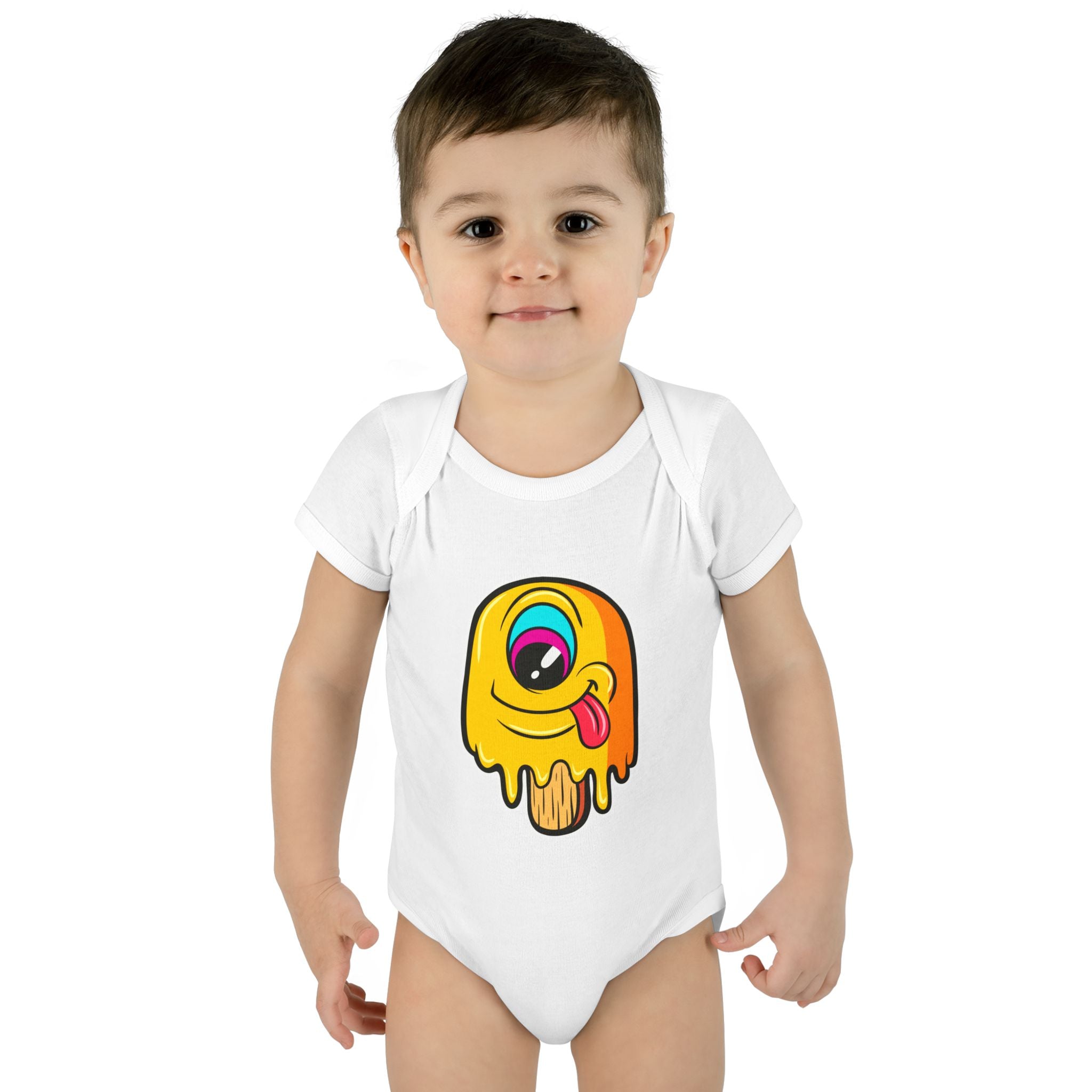 Cute Baby Bodysuit with Colorful Ice Cream Design, Fun Infant Outfit, Newborn Gift, Summer Baby Clothes, Baby Shower Presents, Playful