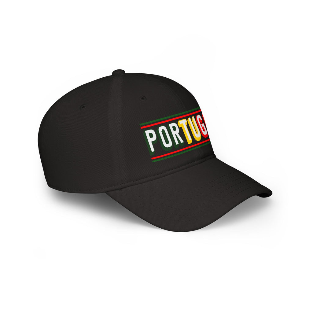 Portugal Flag Colors Embroidered Baseball Cap — Low Profile Portugal Hat