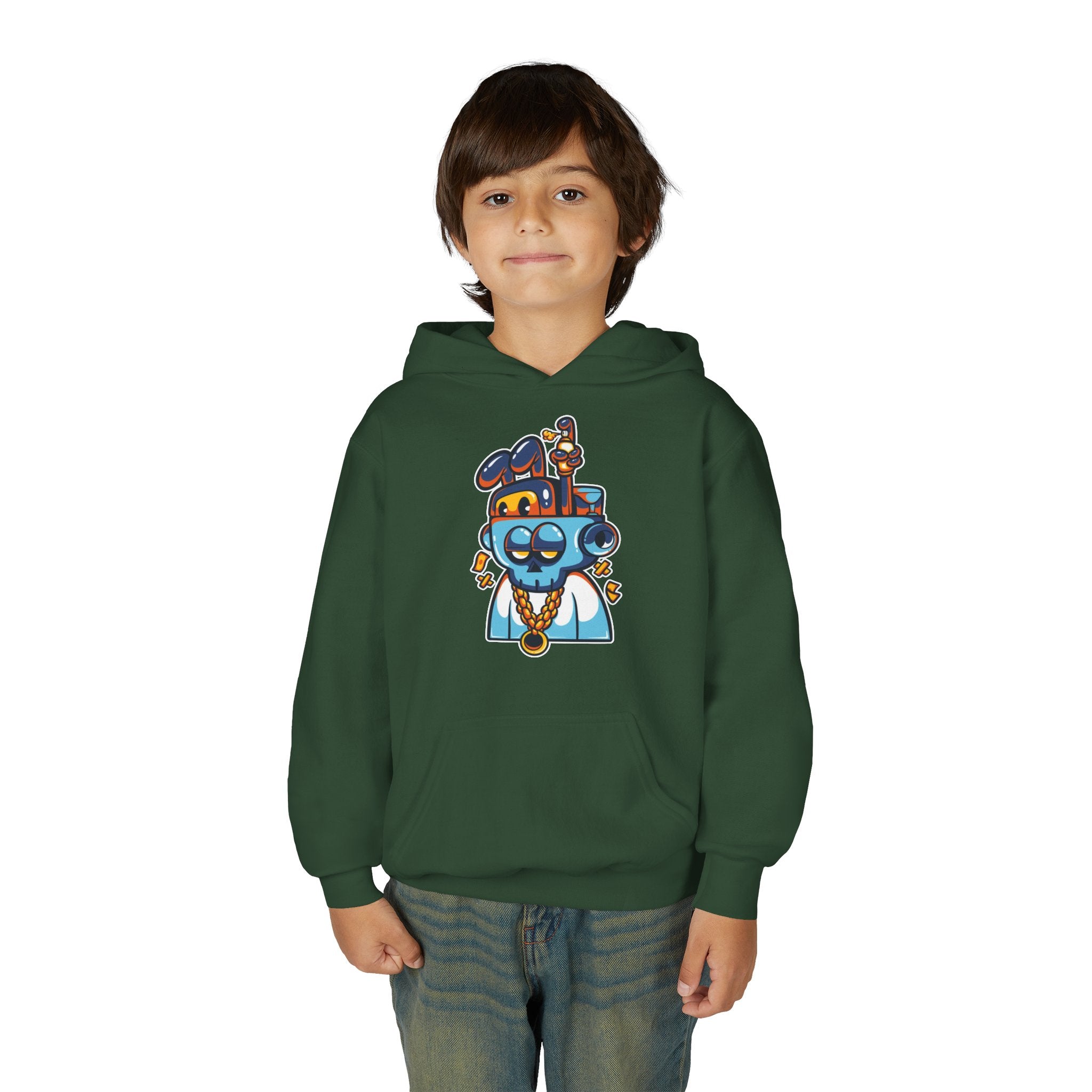 Cool Cartoon Character Hoodie, Youth Sweatshirt, Fun Gift for Kids, Graphic Hoodie for Teens, Casual Wear for Youngsters