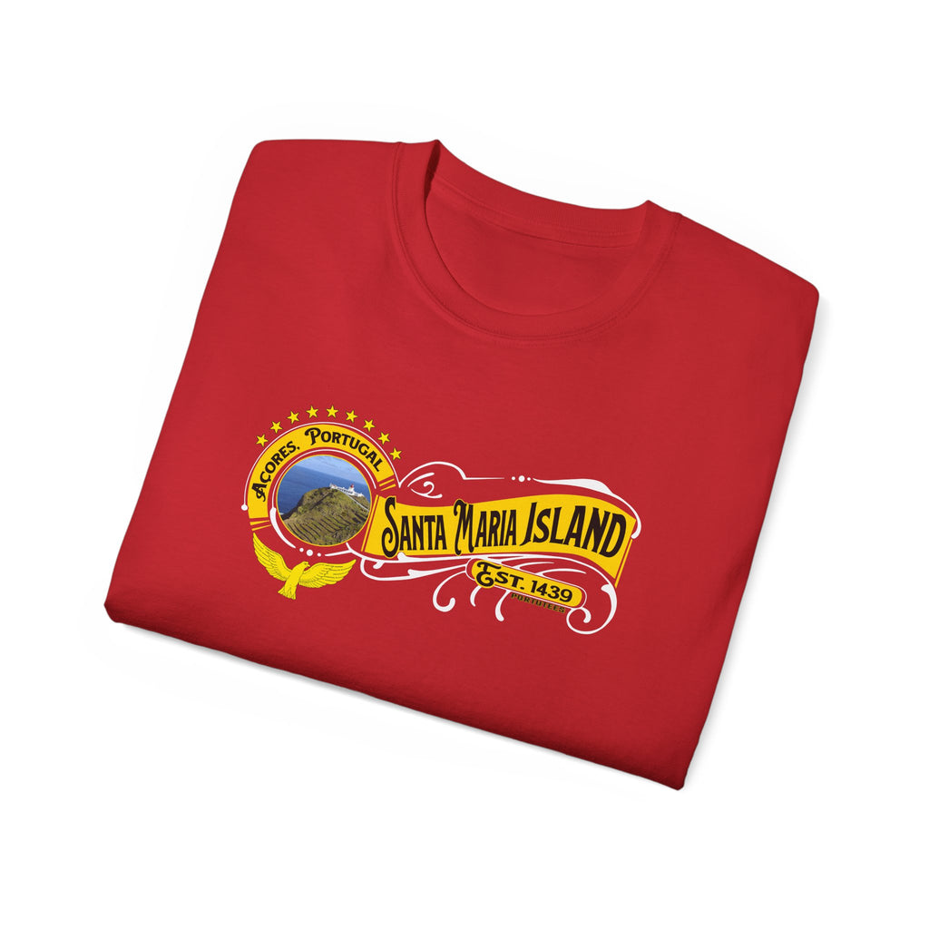 Santa Maria Azores Island T-Shirt, Portugal Tee, Azores Travel Shirt, Unisex Cotton Tee, Vacation Souvenir Gift