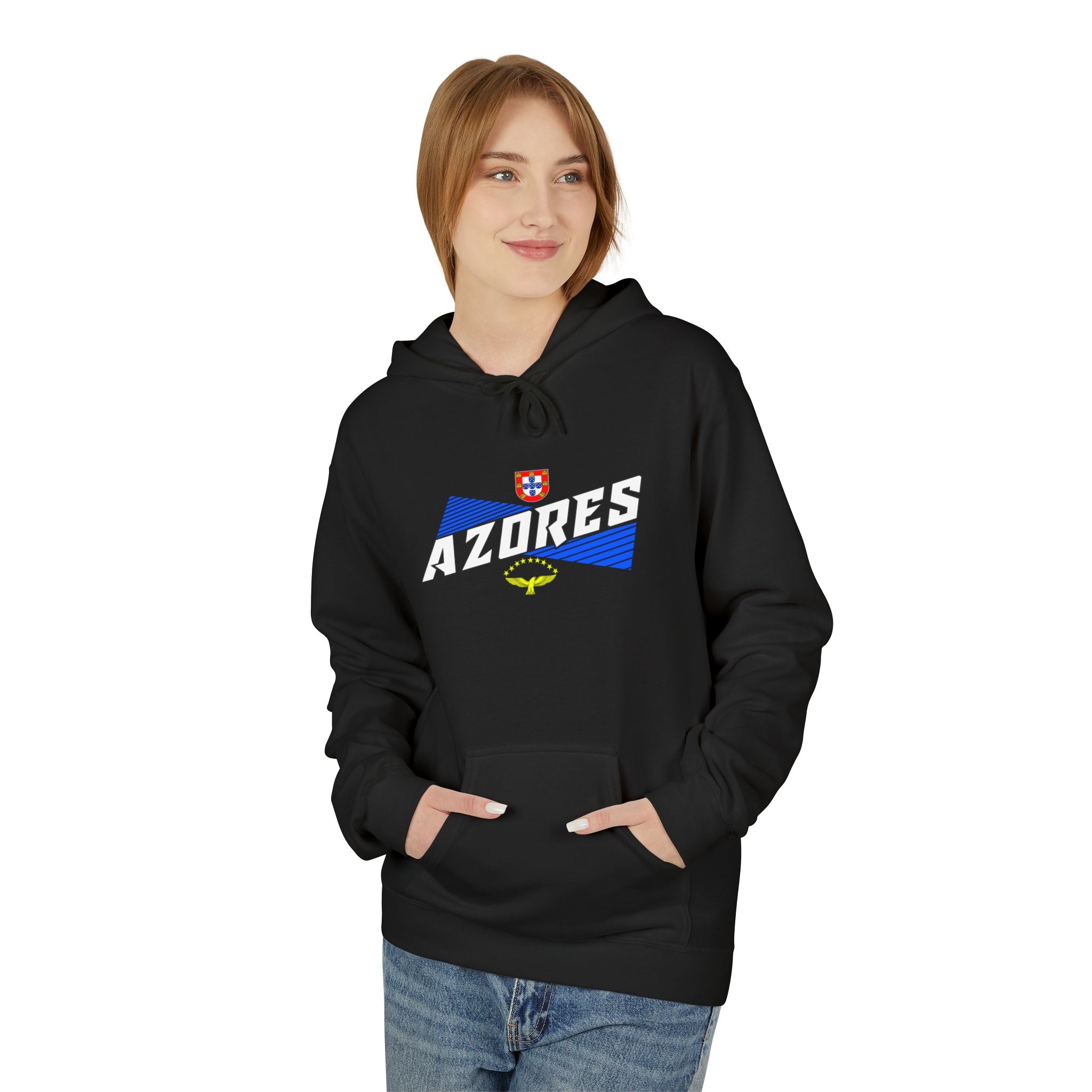 Azores Vintage Graphic Hoodie - Unisex Midweight Fleece Sweatshirt