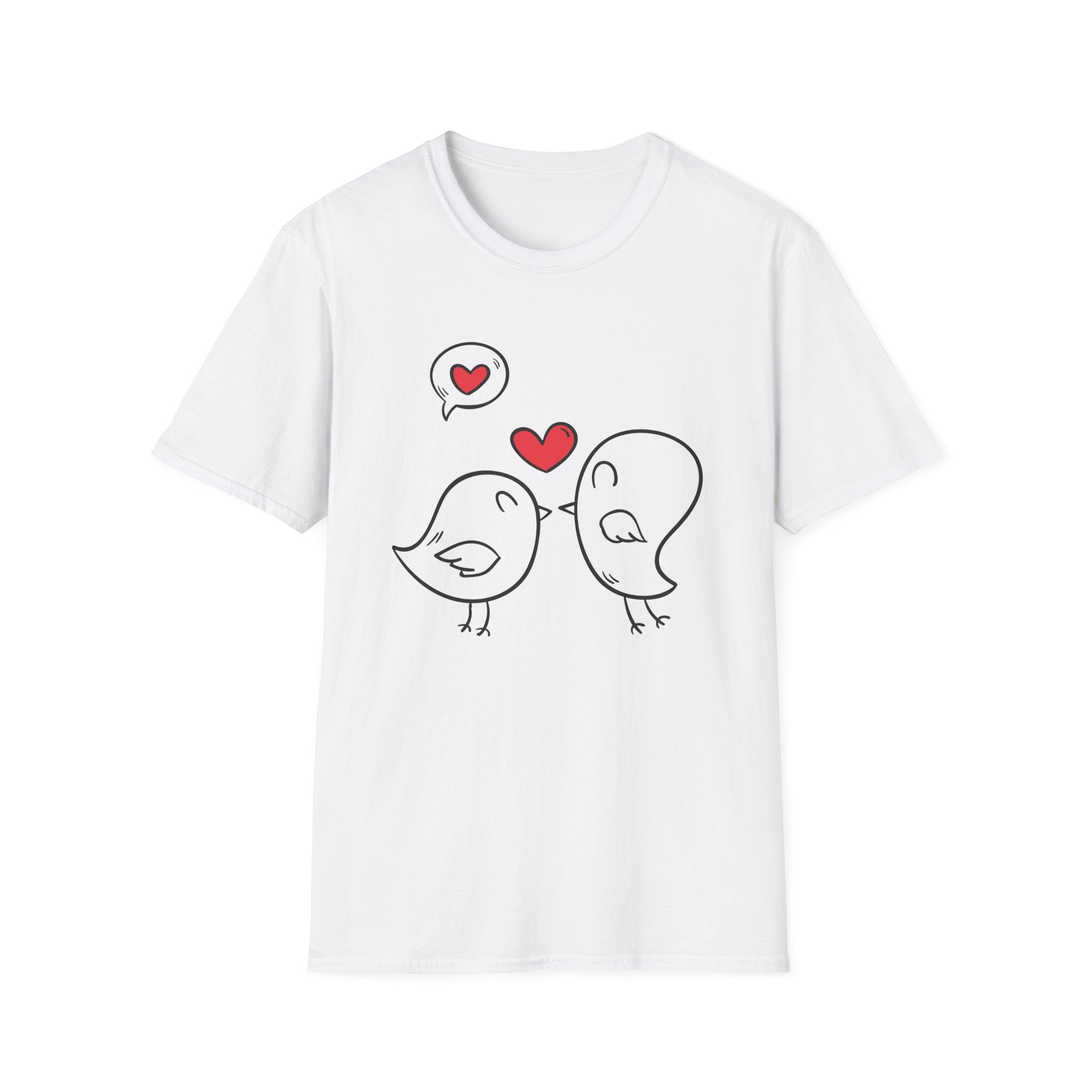 Couple Love Birds T-Shirt, Cute Relationship Shirt, Valentine's Day Gift, Matching Tees for Him and Her, Perfect Anniversary Shirt