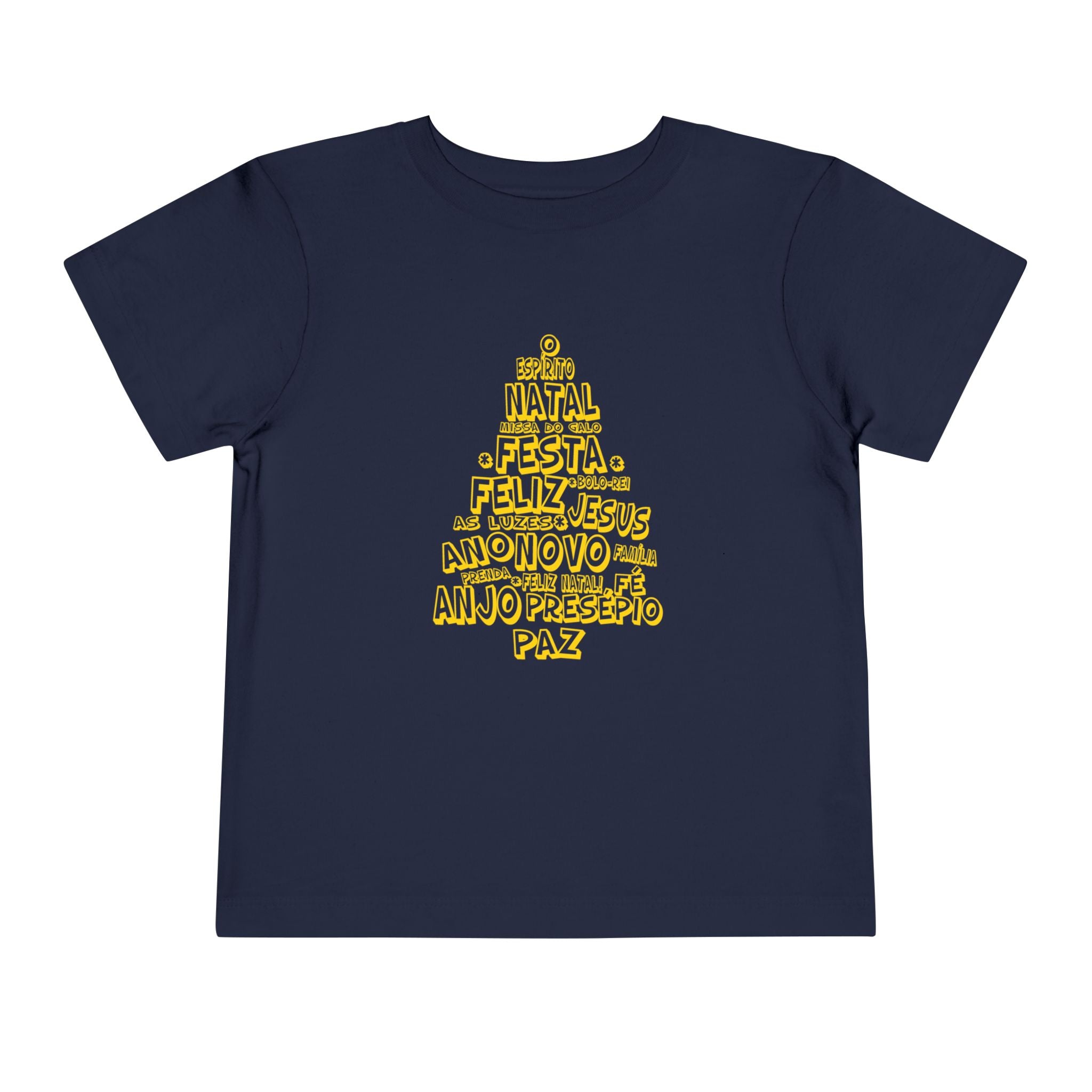Festive Toddler Short Sleeve Tee – Merry Christmas Design