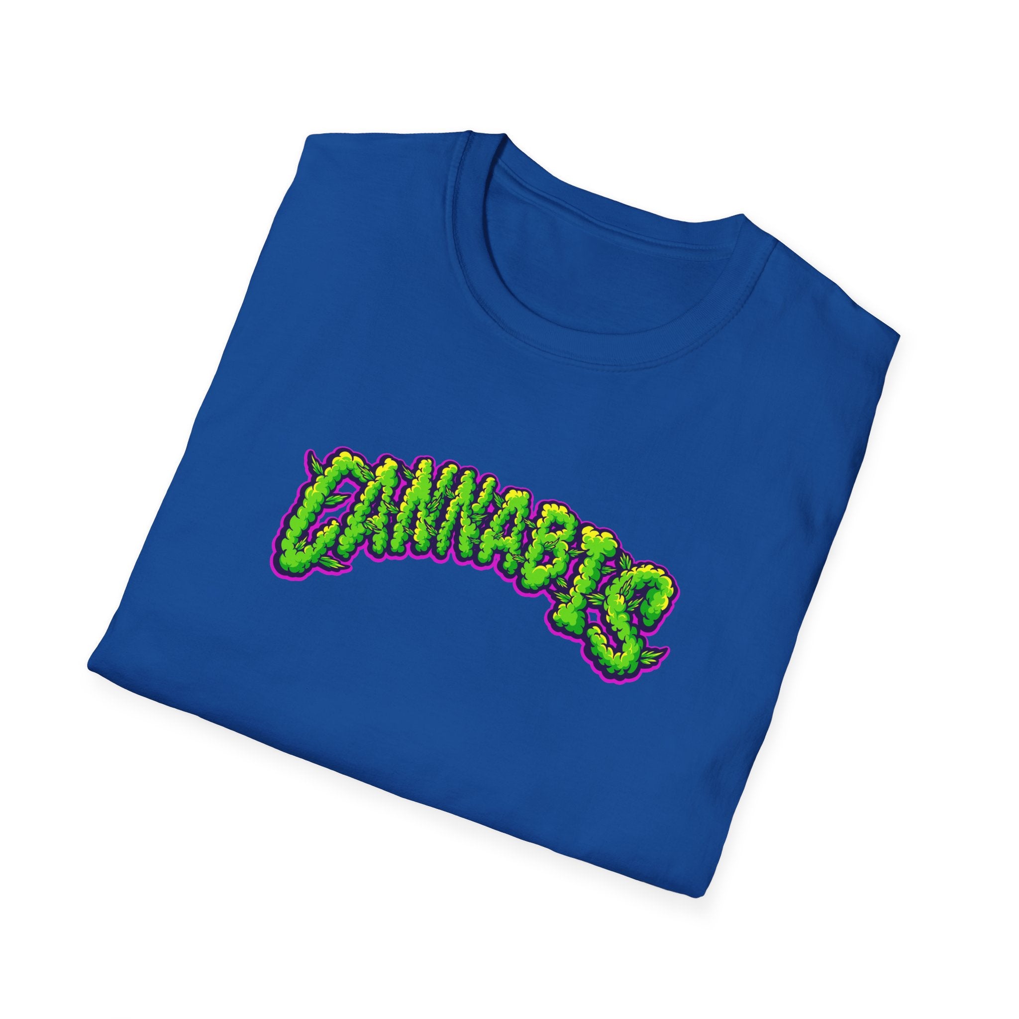 Cannabis Unisex Softstyle T-Shirt - Fun & Relaxed Vibe, Perfect for Casual Wear, Gift for 420 Celebrators, Everyday Comfort