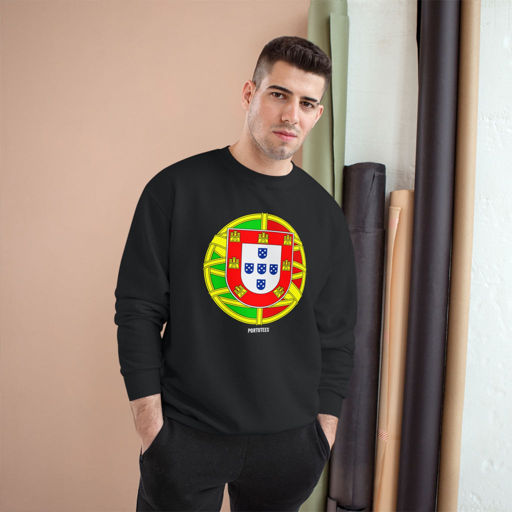 Portugal Crest Sweatshirt - Portuguese Flag Emblem Crewneck