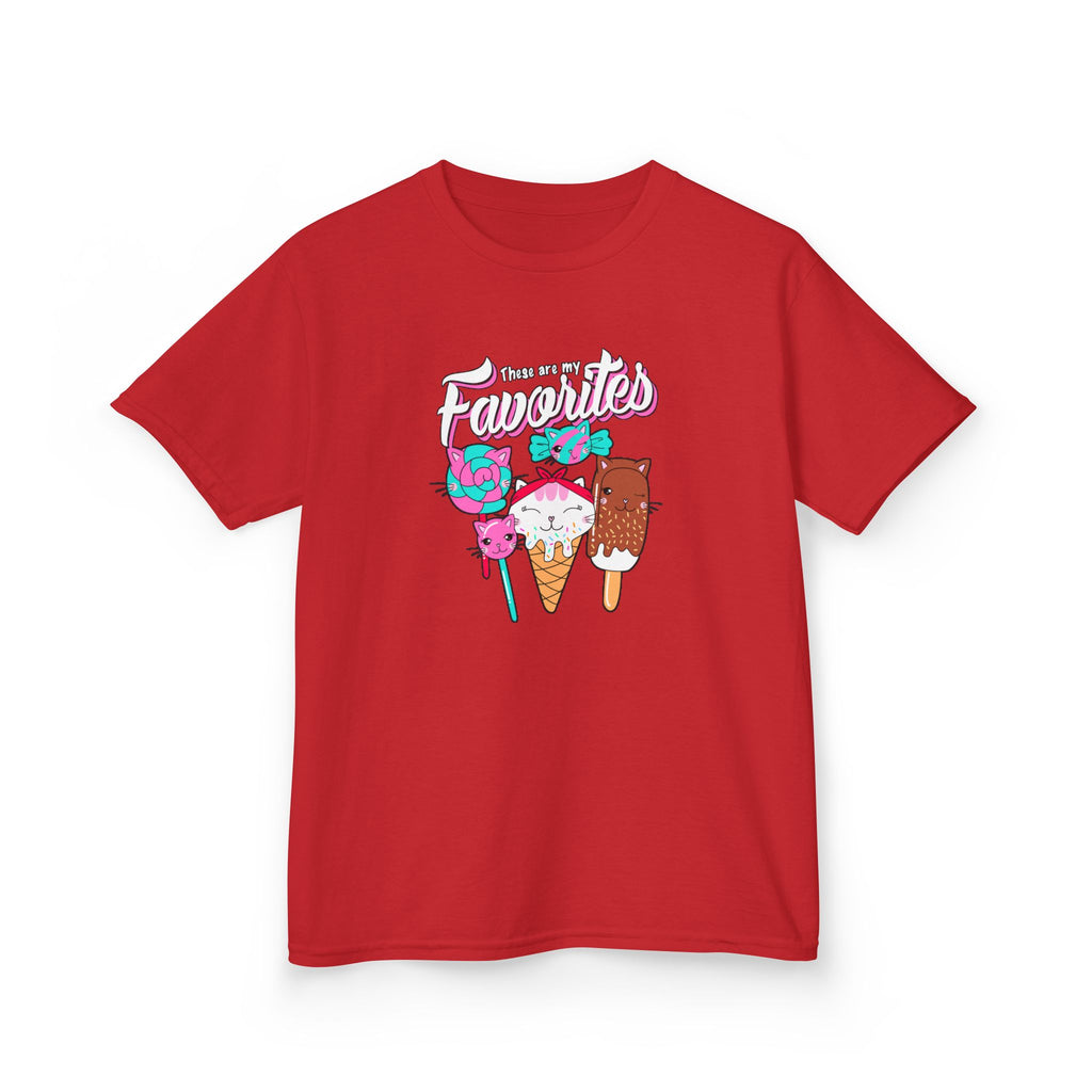 Ice Cream Favorites Kids Heavy Cotton Tee, Fun Summer T-Shirt, Cute Kids Apparel, Birthday Gift, Playdate Top
