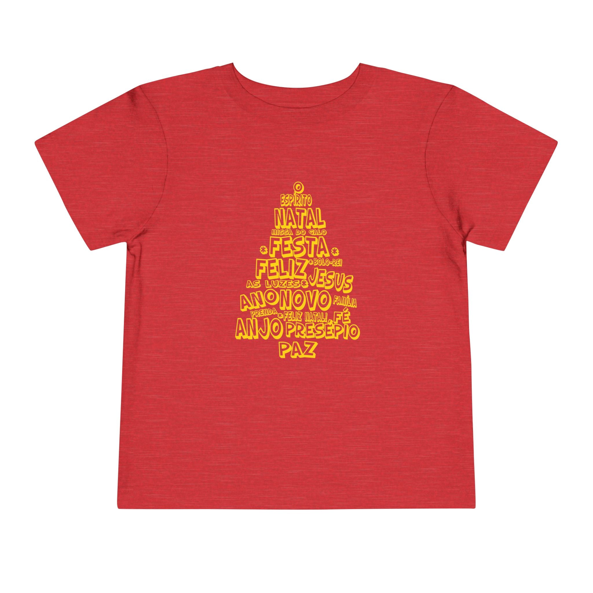 Festive Toddler Short Sleeve Tee – Merry Christmas Design