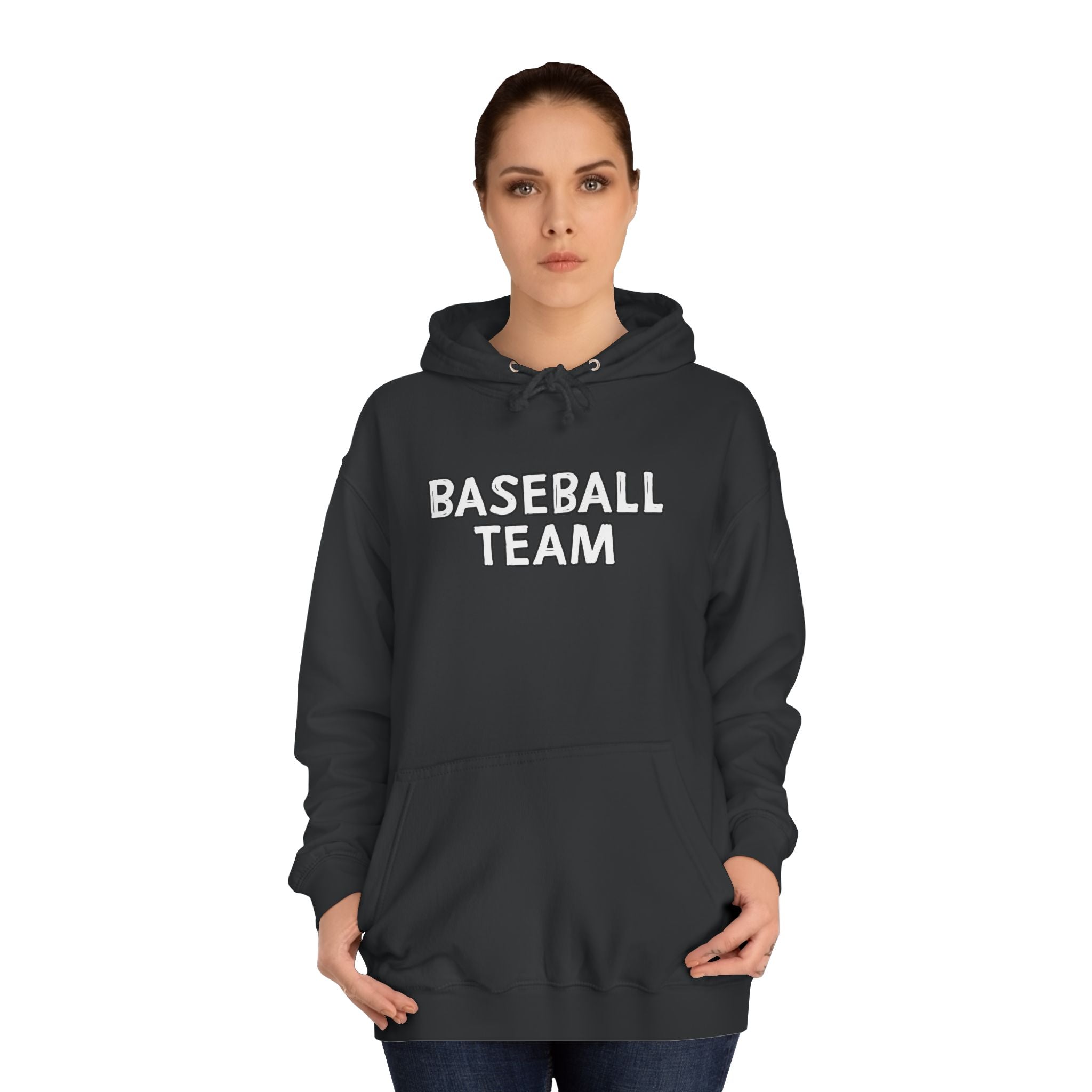 Baseball Team Unisex College Hoodie, Cozy Sportswear, College Apparel, Gift for Athletes, Team Spirit Wear, Everyday Comfort