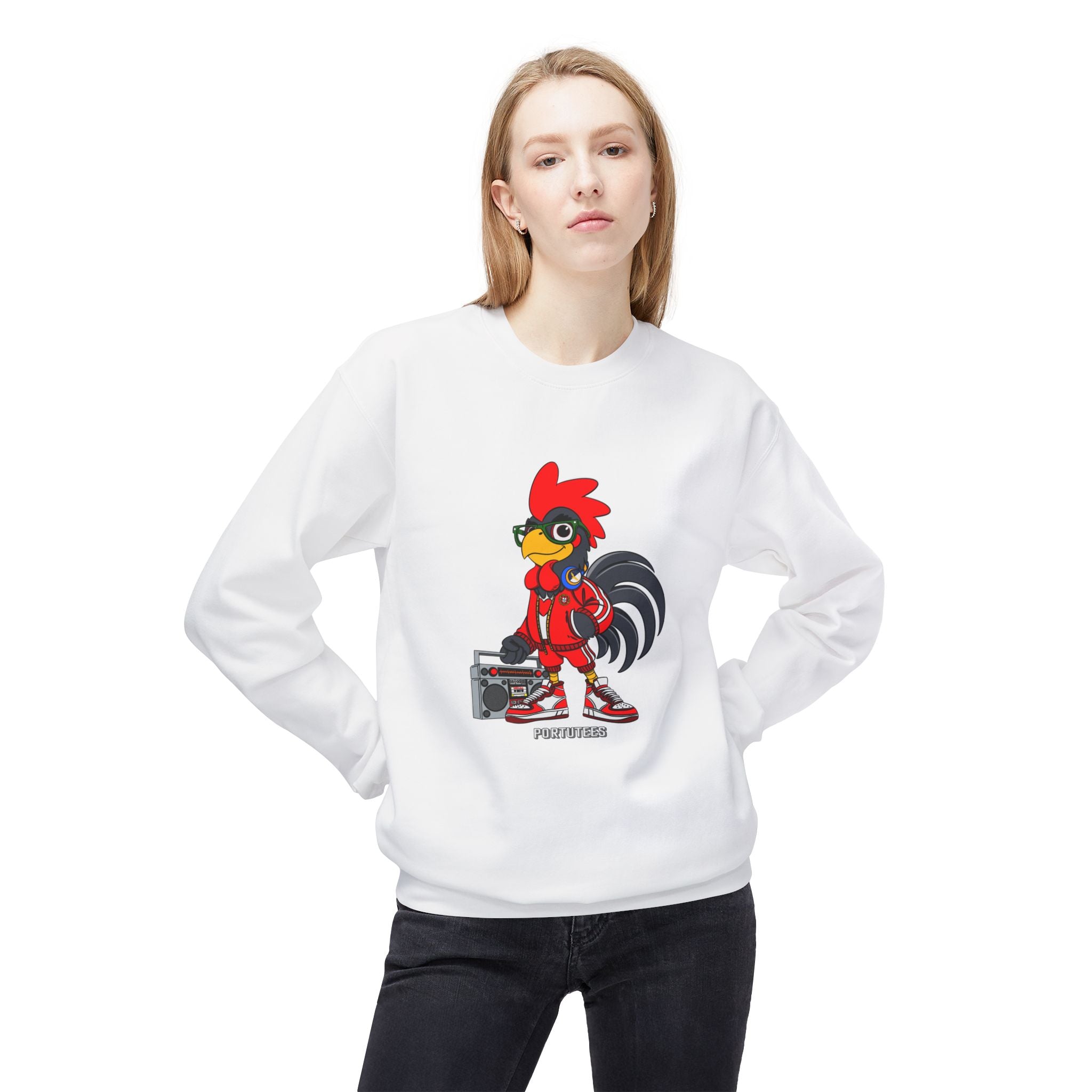 HipHop Barcelos Rooster Sweatshirt - Fun & Cozy Gift for Music Lovers
