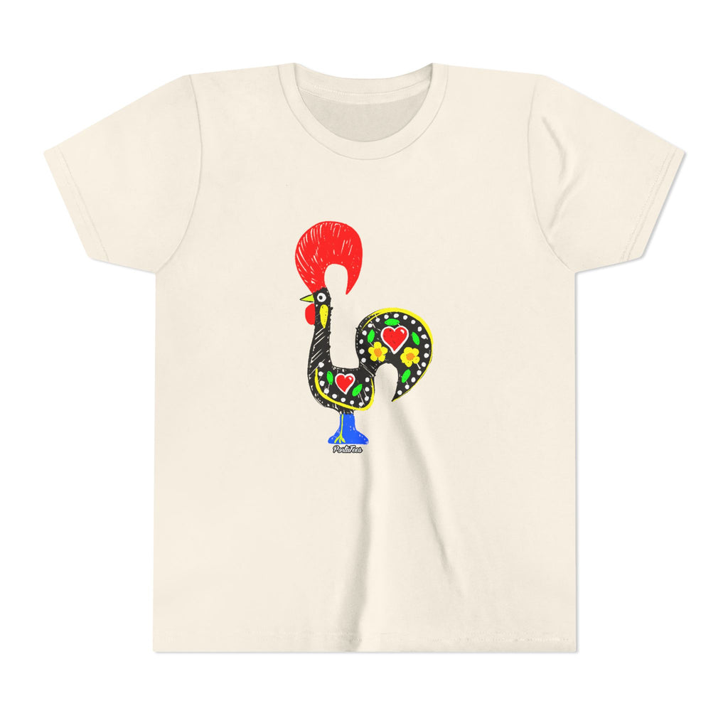 Colorful Rooster Youth Tee - Fun & Playful Shirt for Kids