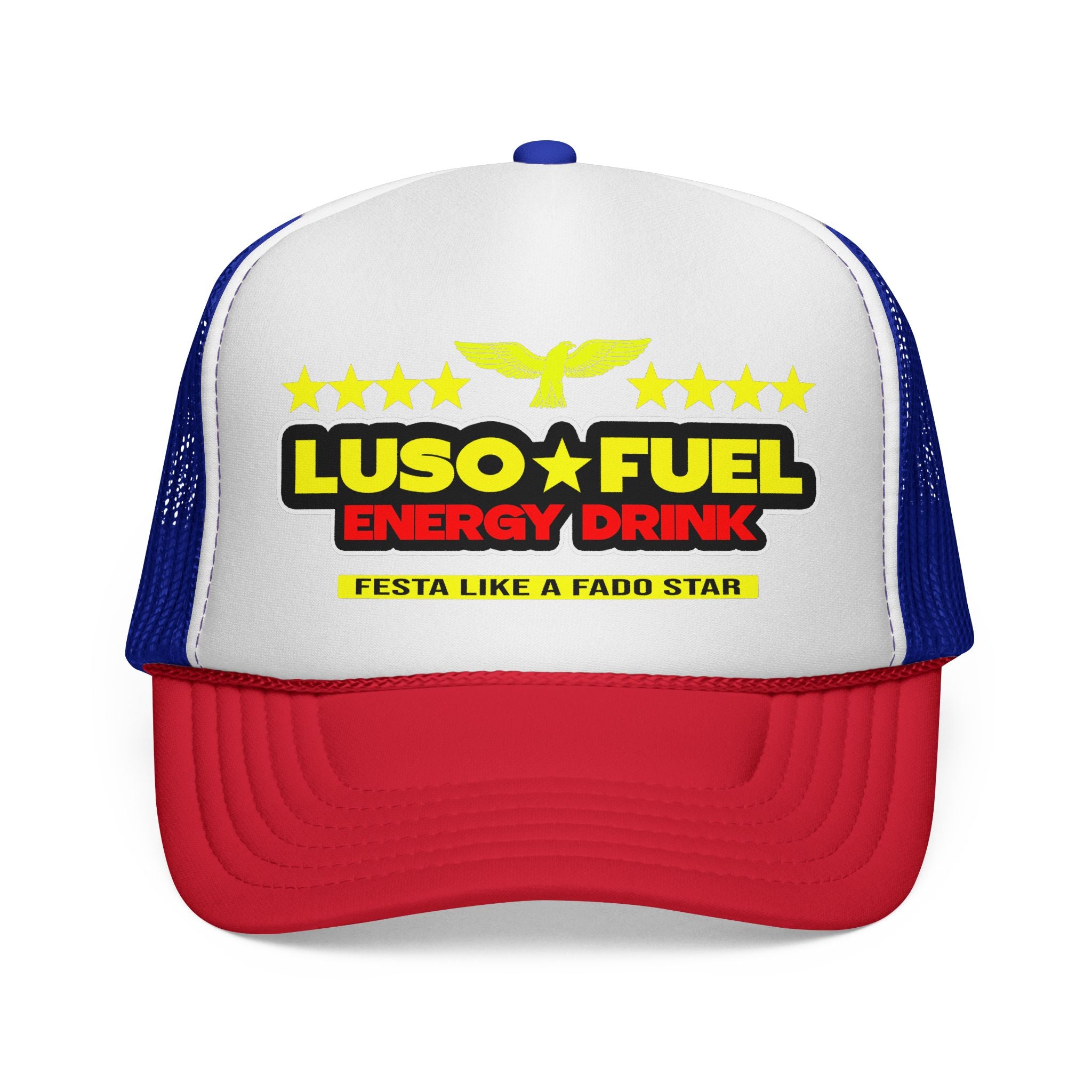 Luso Fuel Energy Party Trucker Cap, Unisex Hat, Festival Headwear, Outdoor Gear, Sports Accessories, Gift for Party Lovers