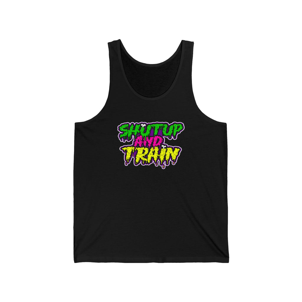 Shut Up and Train Tank Top, Motivational Gym Apparel, Workout Shirt, Unisex Fitness Gear, Fitness Gift for Athletes