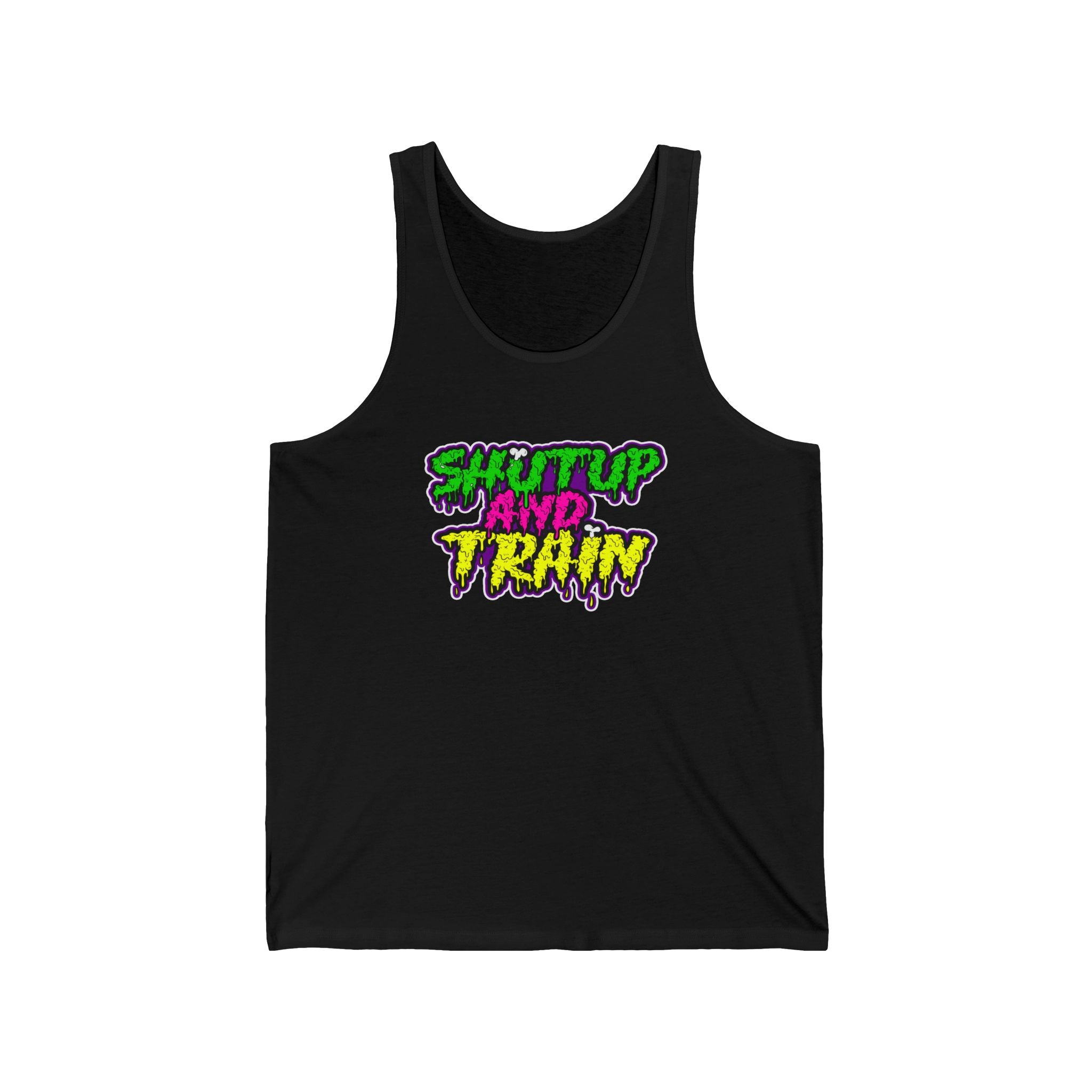 Shut Up and Train Tank Top, Motivational Gym Apparel, Workout Shirt, Unisex Fitness Gear, Fitness Gift for Athletes