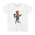 Fado Rooster Music Tee | Fun Youth Short Sleeve Shirt, Gift for Kids, Summer Outfit, Music Lovers, Cartoon Animal Design