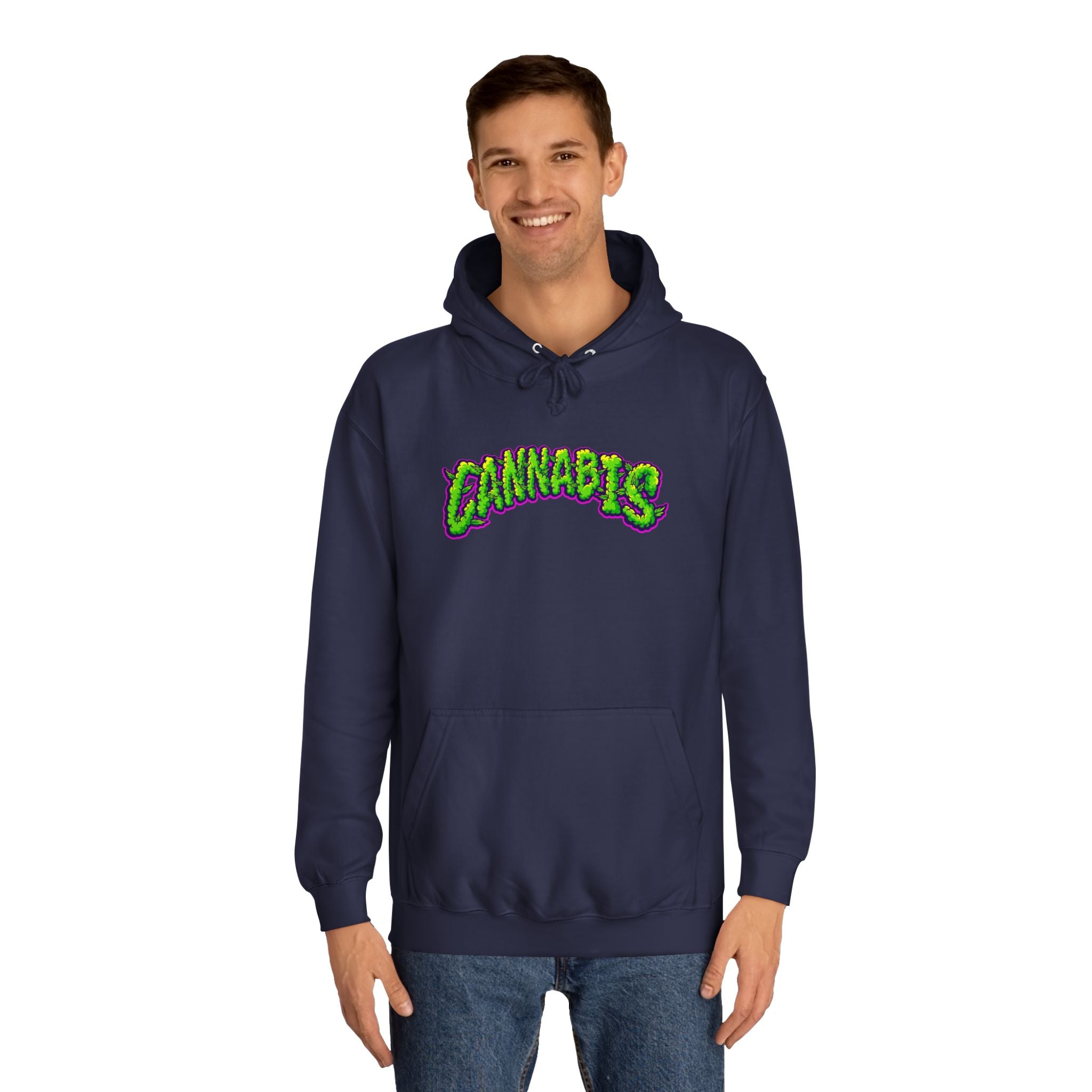 Cannabis College Hoodie, Unisex Hoodie for Students, Herbal Vibe Pullover, Perfect for 420 Celebration, Gift for Cannabis Lovers
