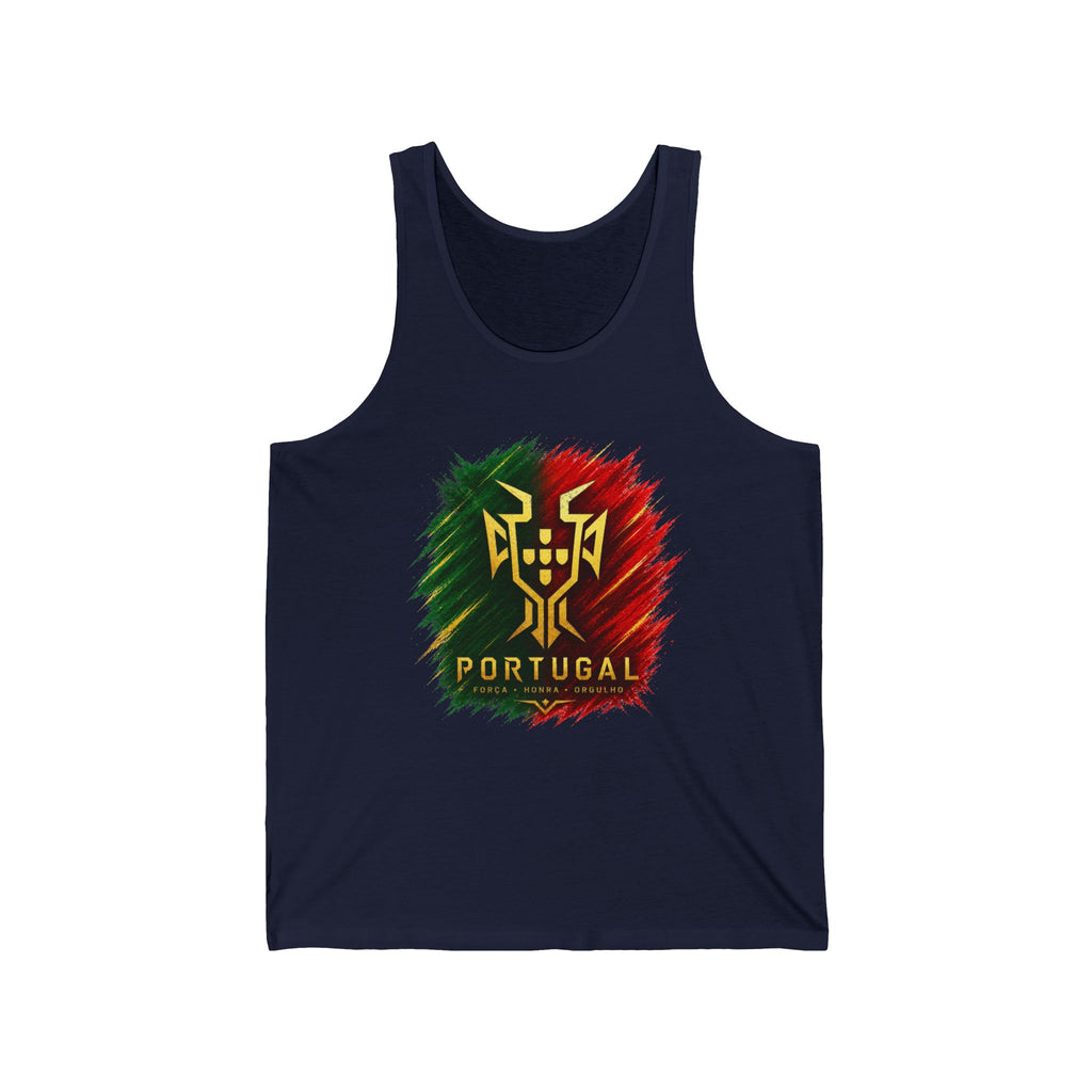 Portugal Flag Crest Tank Top — Portuguese Pride Soccer Fan Jersey