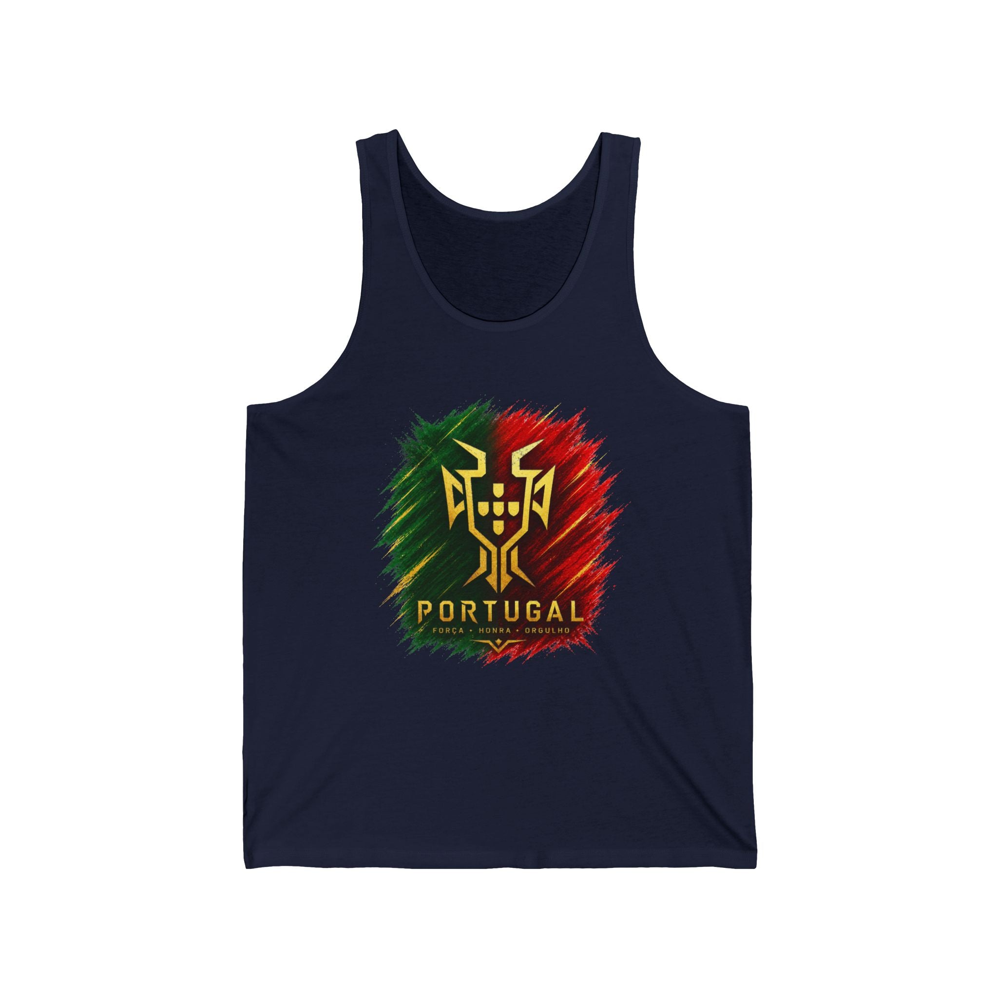 Portugal Flag Crest Tank Top — Portuguese Pride Soccer Fan Jersey