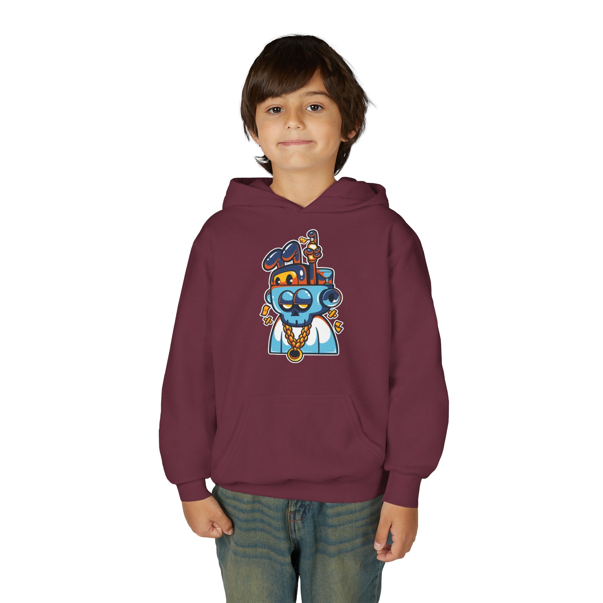 Cool Cartoon Character Hoodie, Youth Sweatshirt, Fun Gift for Kids, Graphic Hoodie for Teens, Casual Wear for Youngsters