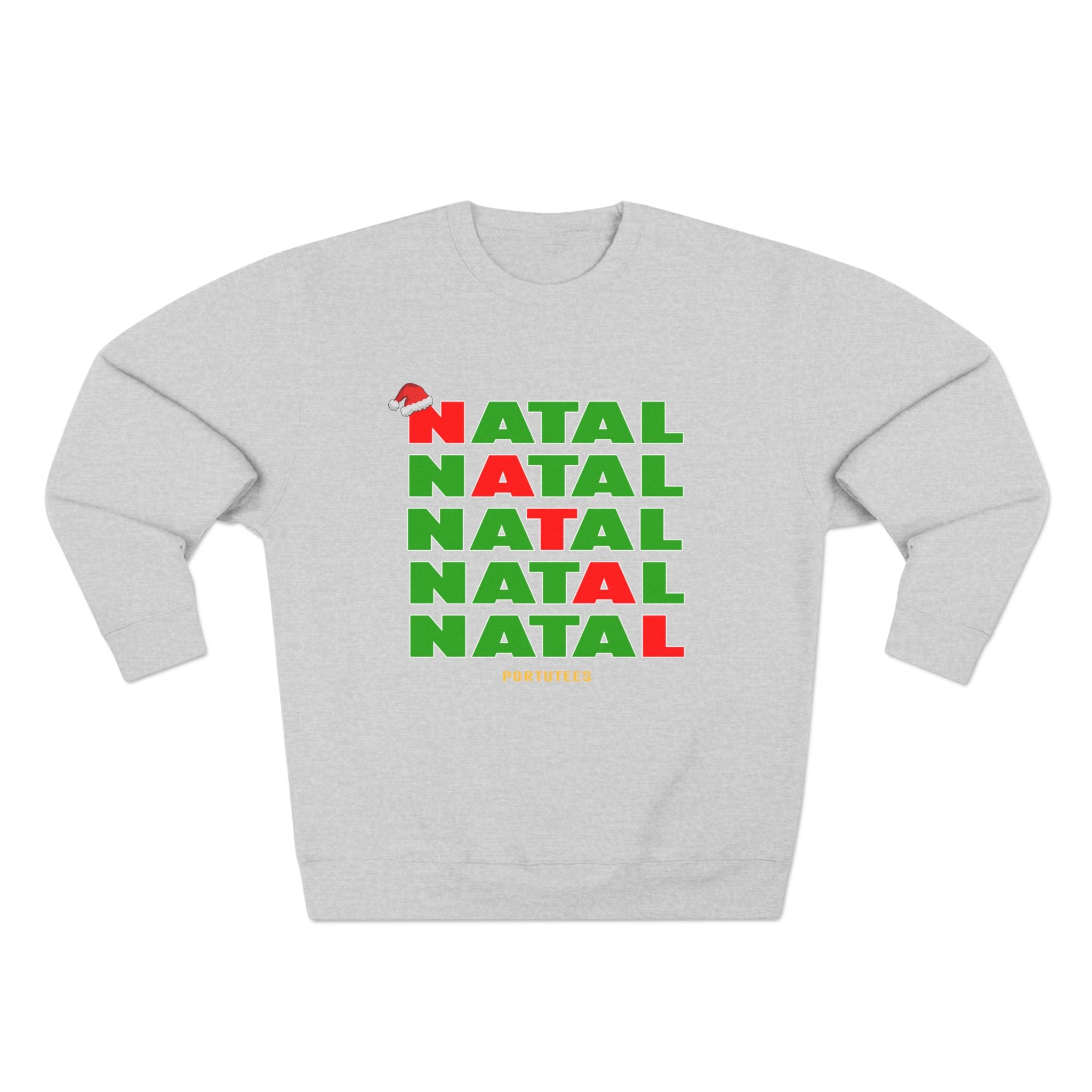 Festive Unisex Crewneck Sweatshirt - 'NATAL' Christmas Design