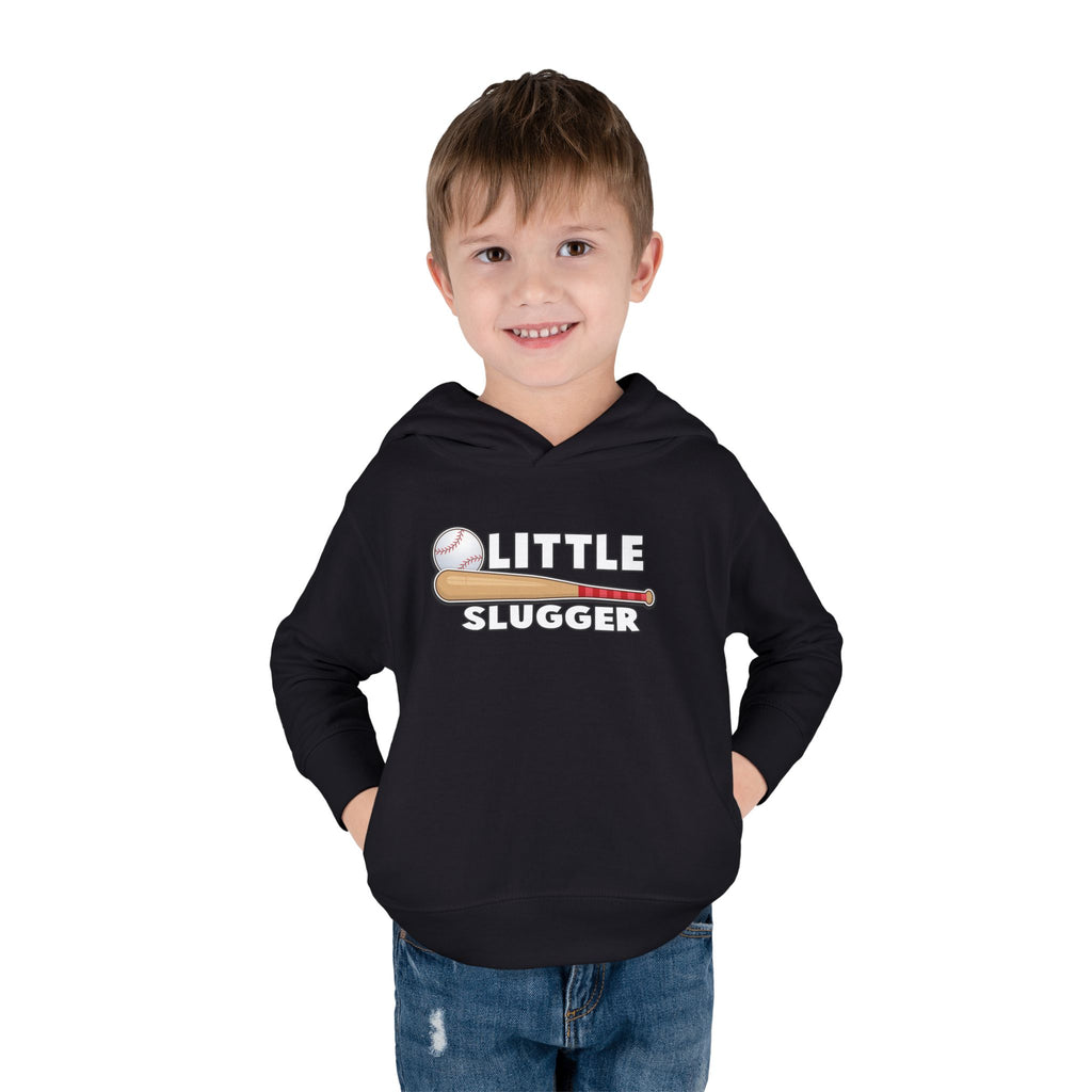 Little Slugger Toddler Fleece Hoodie - Perfect for Gift Giving, Birthdays, Baseball Season, Cozy Comfort, Toddler Apparel