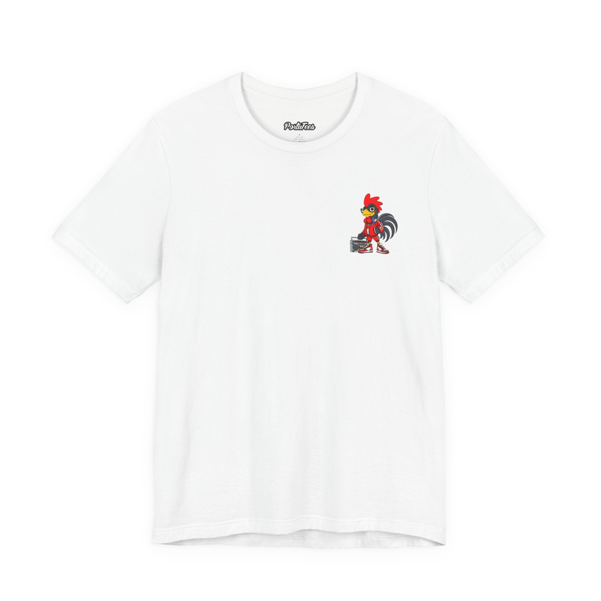 Hip-Hop Rooster Graphic Tee for Casual Style, Streetwear, Gift for Music Lovers, Summer Outfits, Unique Animal Shirt