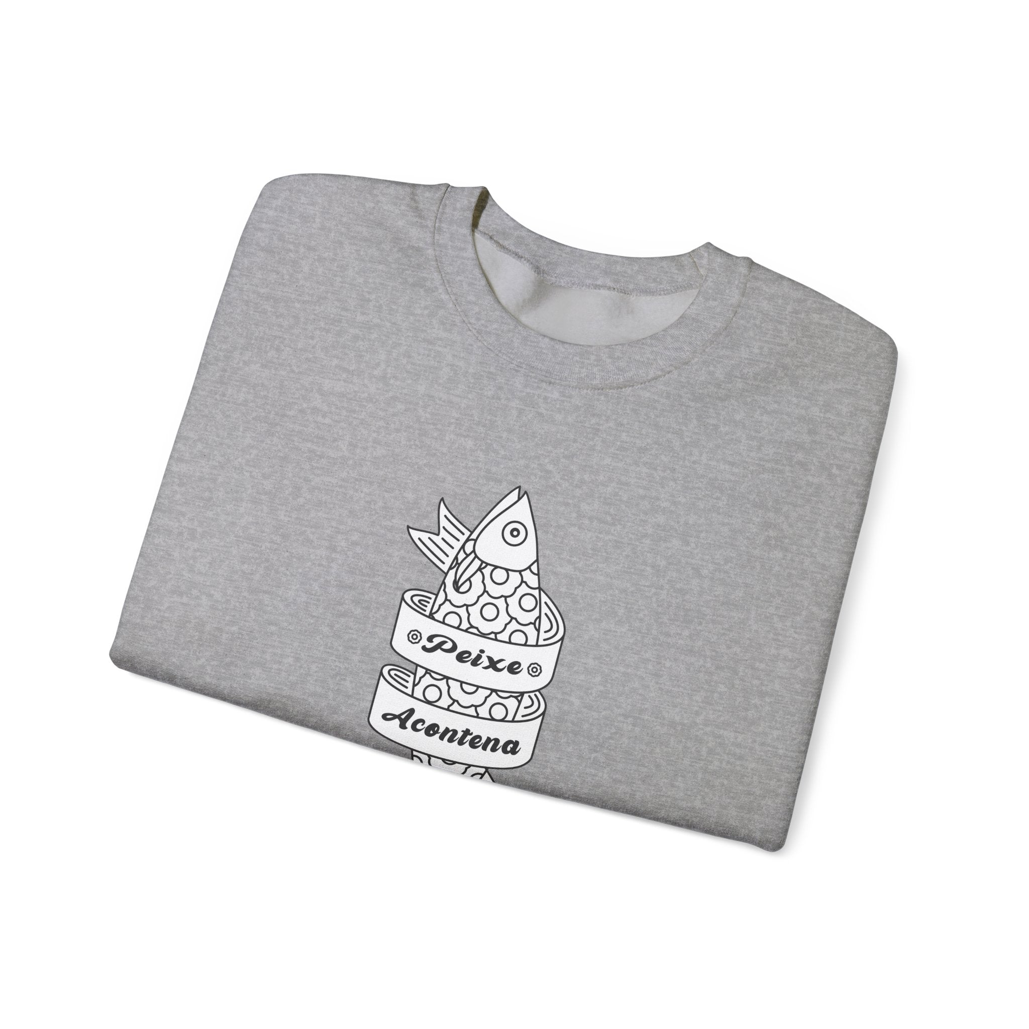 Portuguese Fish Happens Crewneck Sweatshirt