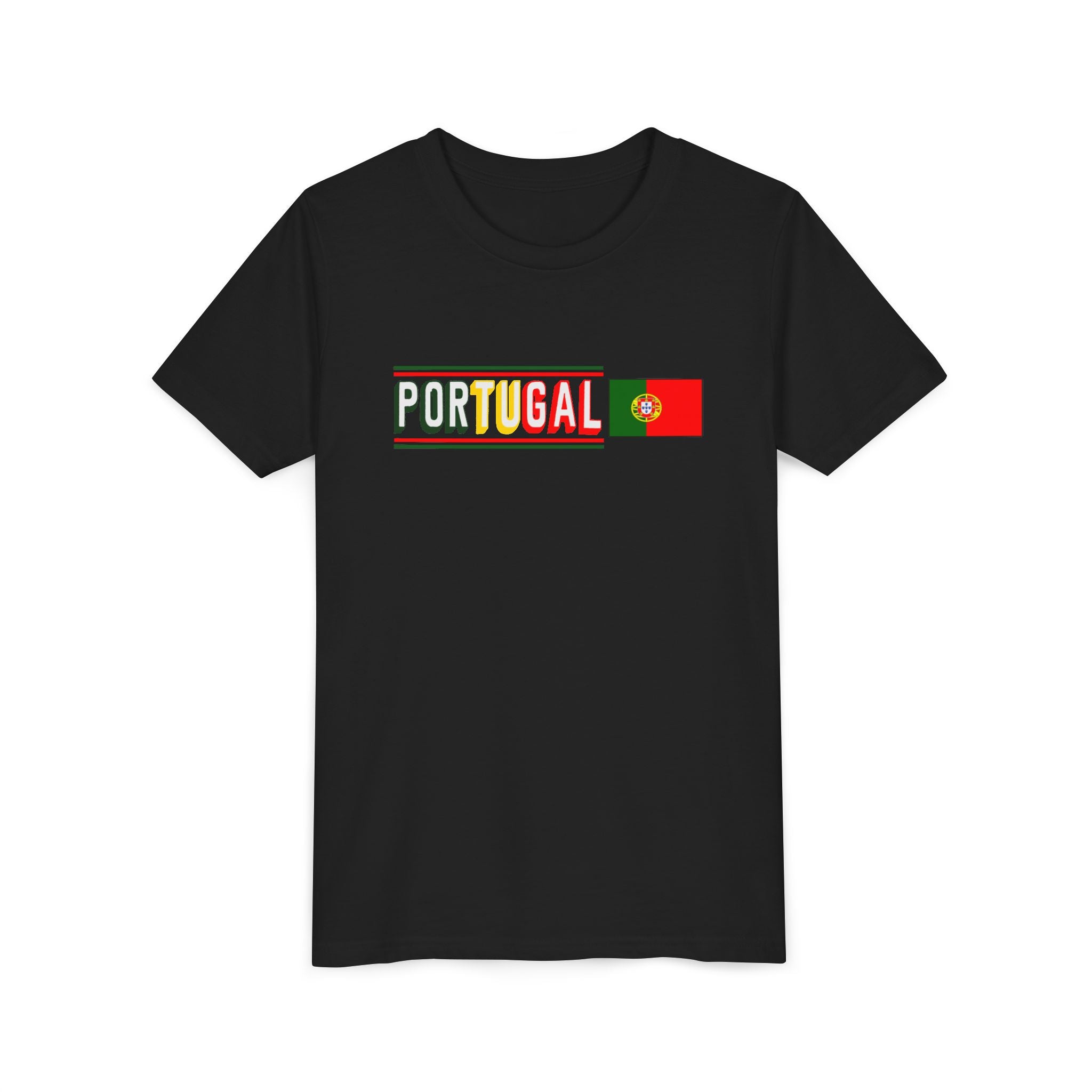 Portugal Youth Tee — Colorful Portugal Flag Kids T‑Shirt