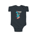 Skater Dinosaur Bodysuit, Fun Baby Outfit, Cute Children's Clothing, Unique Baby Gift, Playful Infant Wear, Birthday or Holiday Gift
